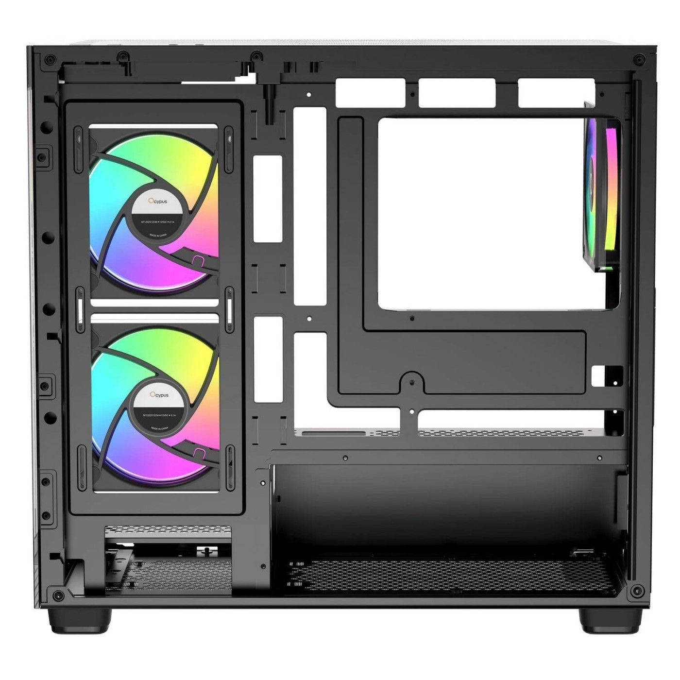 Корпус OCYPUS GAMMA C52 BK ARGB (GAMMA-C52-BKD300XX-GL) Без БП