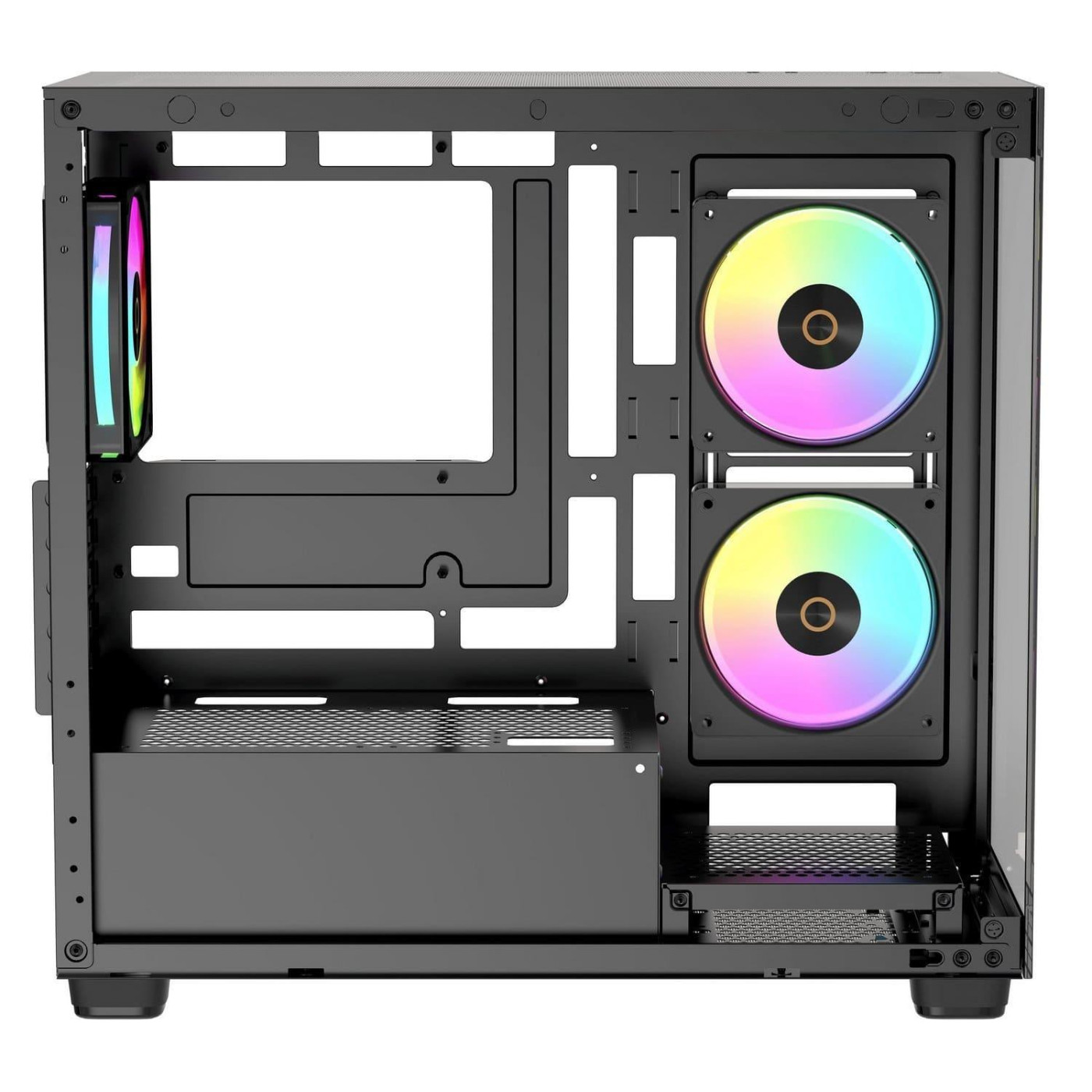 Корпус OCYPUS GAMMA C52 BK ARGB (GAMMA-C52-BKD300XX-GL) Без БП