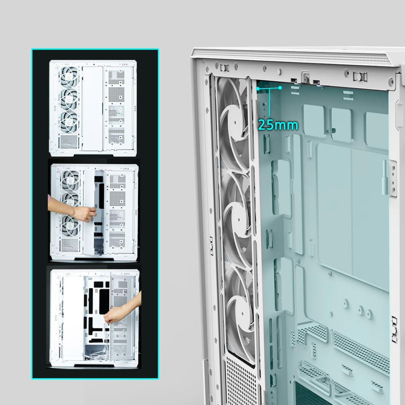 Корпус Zalman P50 DS White (P50DSWHITE) Без БП