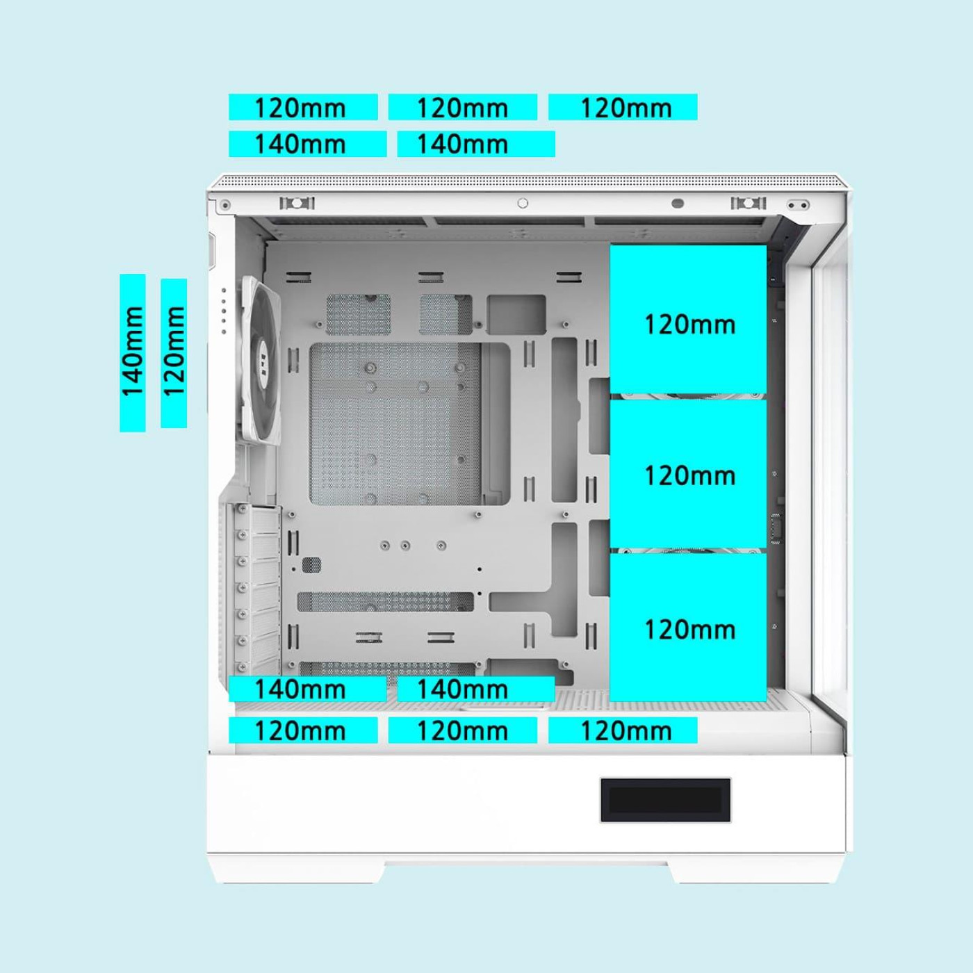 Корпус Zalman P50 DS White (P50DSWHITE) Без БП