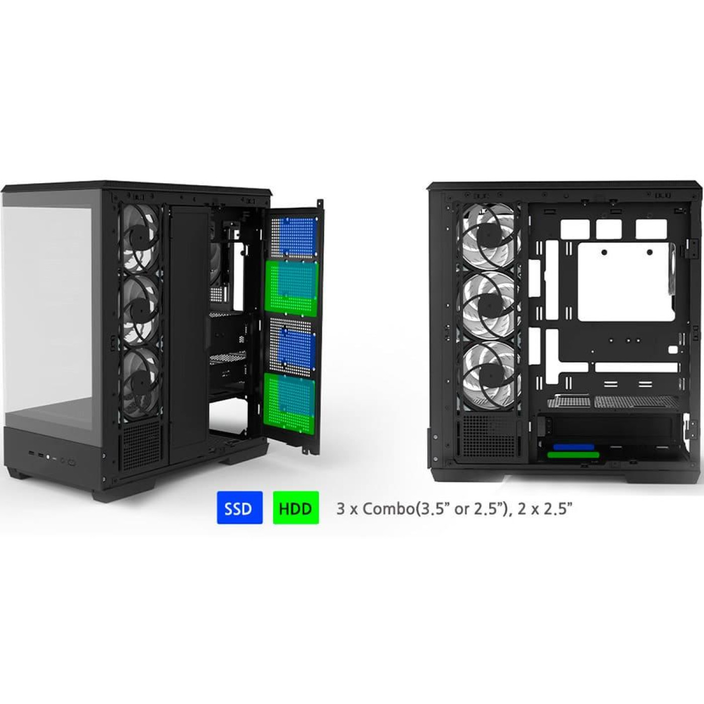 Корпус Zalman P50 DS Black (P50DSBLACK) Без БП