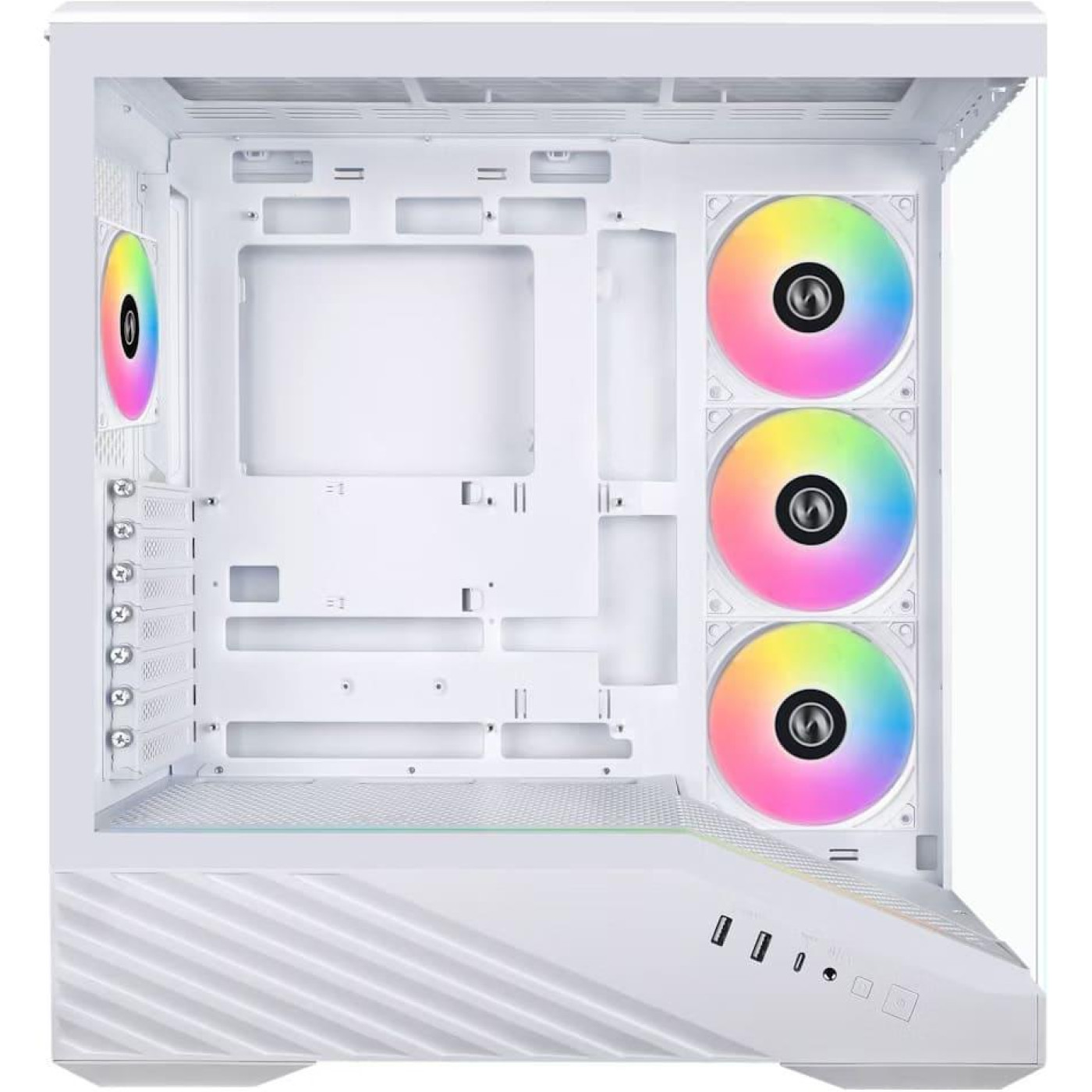 Корпус Lian Li Vector V100R Tempered Glass без БП White (G99.V100RW.01)