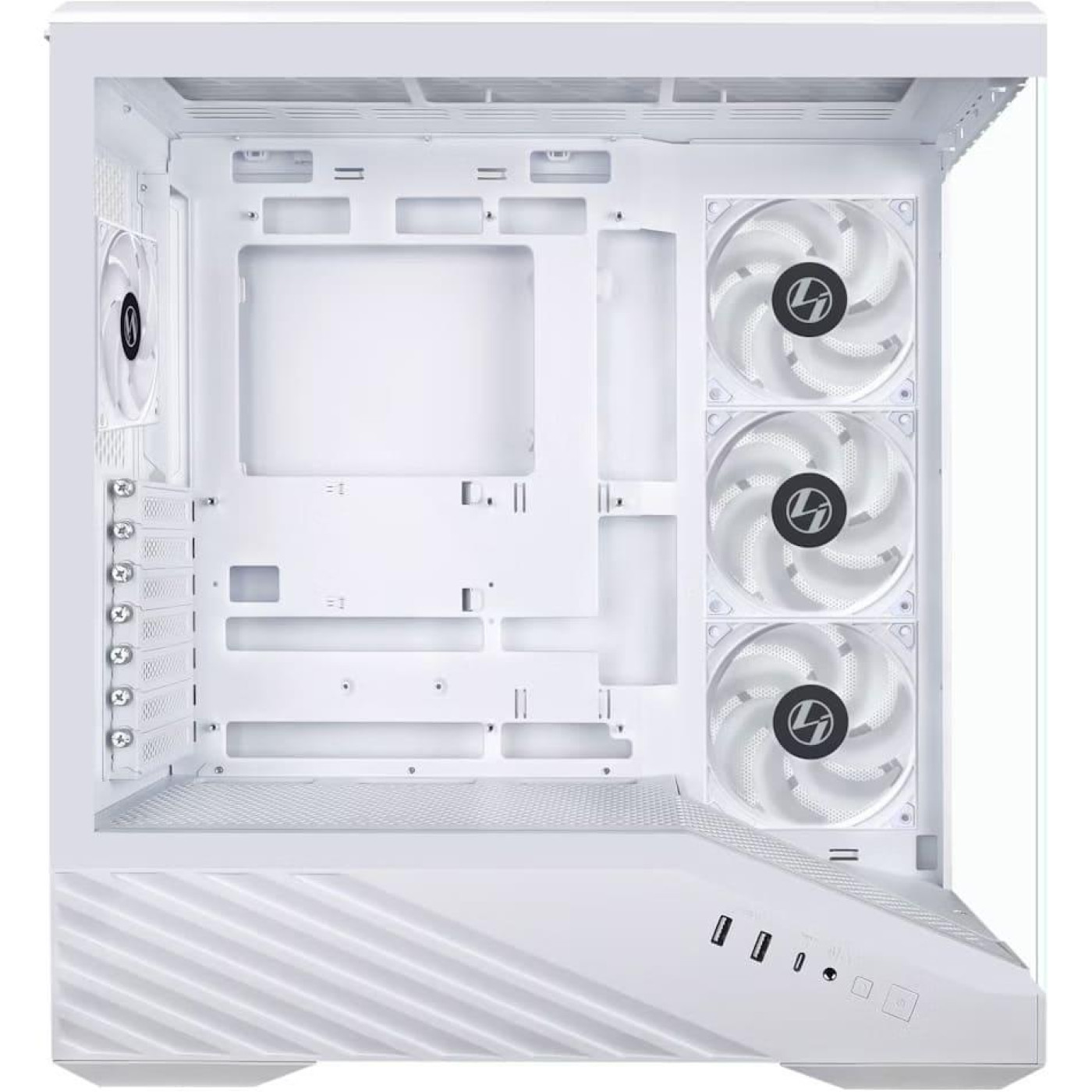 Корпус Lian Li Vector V100R Tempered Glass без БП White (G99.V100RW.01)