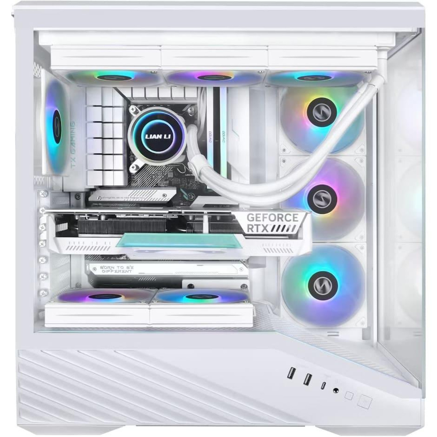 Корпус Lian Li Vector V100R Tempered Glass без БП White (G99.V100RW.01)