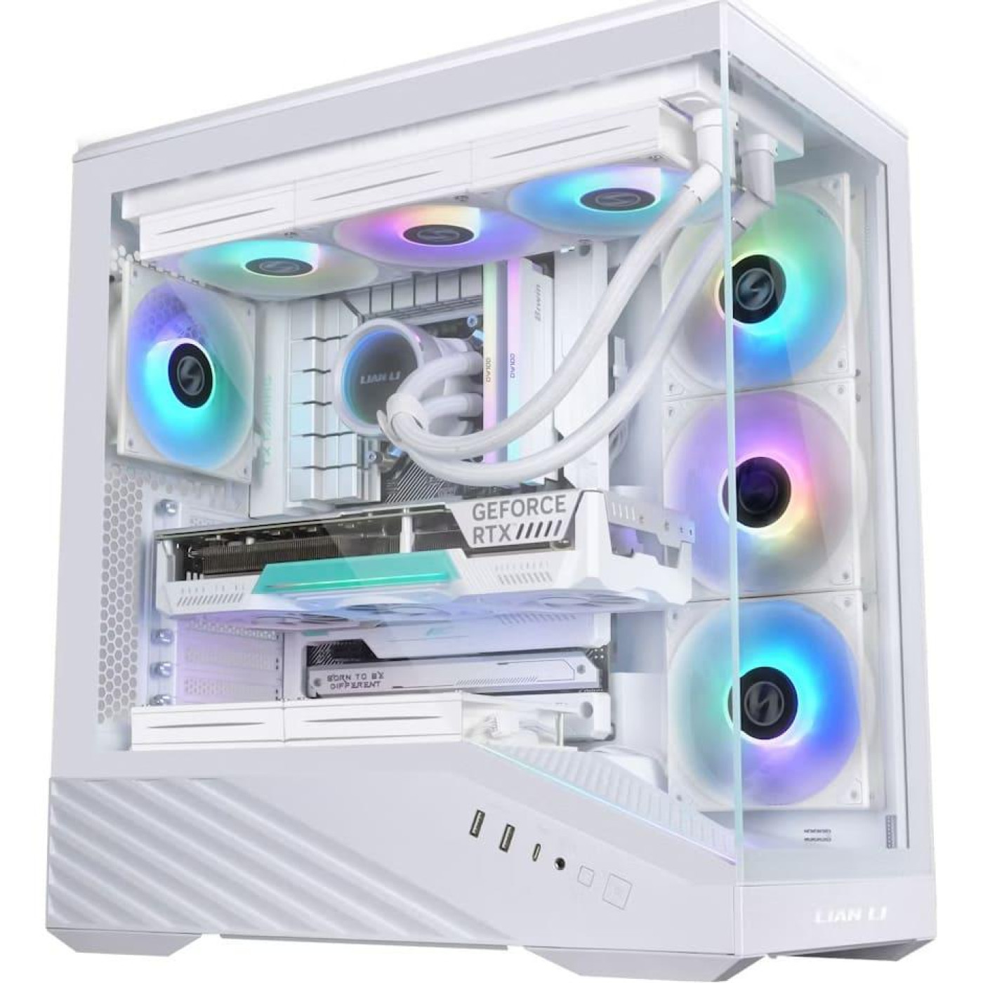 Корпус Lian Li Vector V100R Tempered Glass без БП White (G99.V100RW.01)