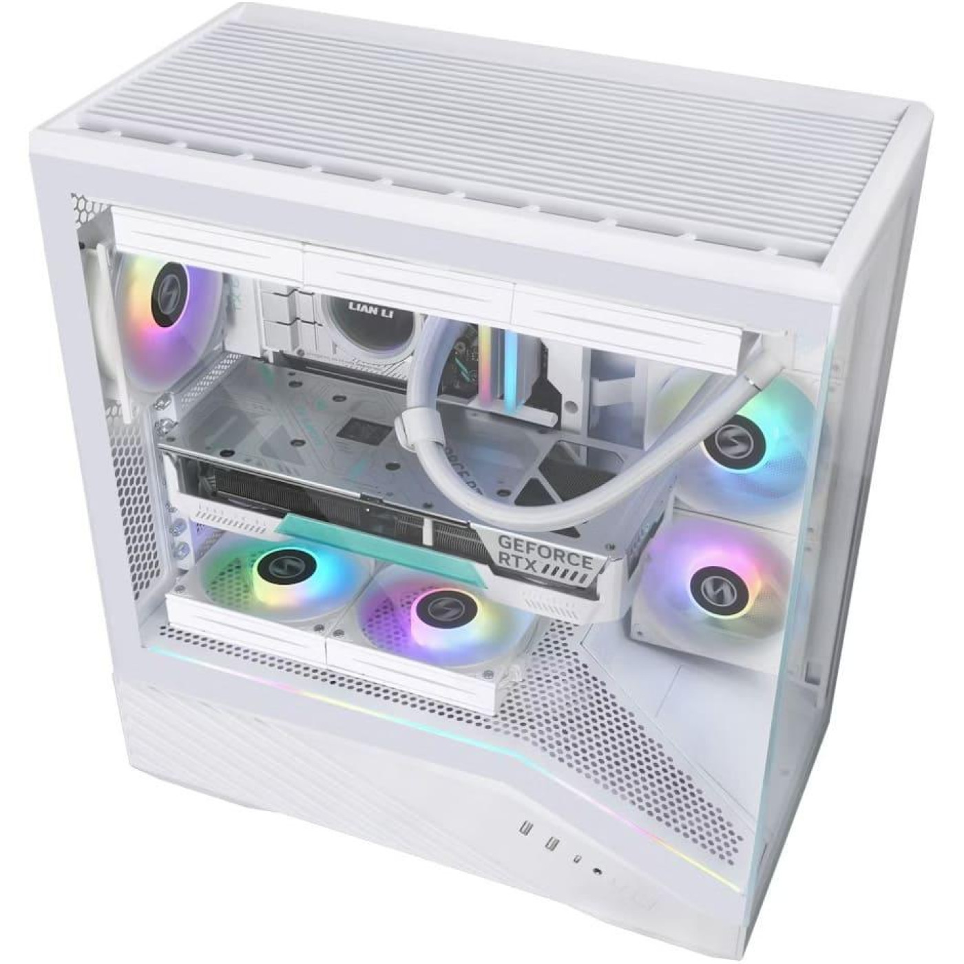 Корпус Lian Li Vector V100R Tempered Glass без БП White (G99.V100RW.01)