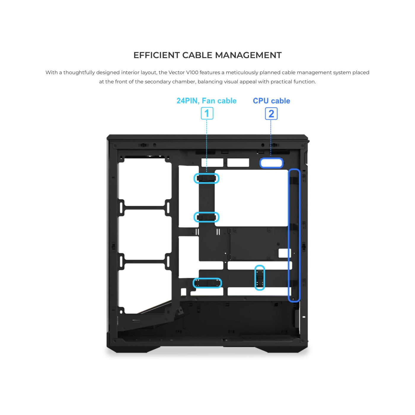 Корпус Lian Li Vector V100R Tempered Glass без БП White (G99.V100RW.01)