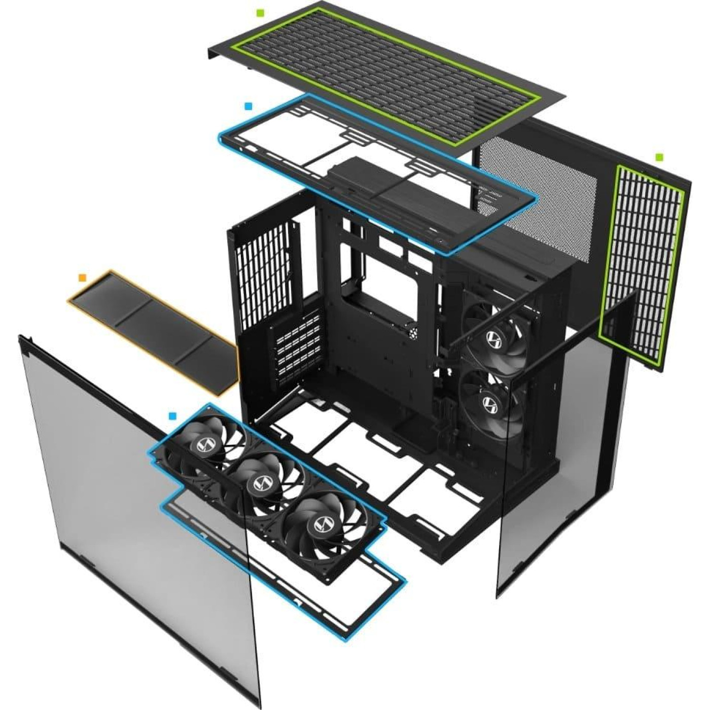 Корпус Lian Li O11 Dynamic Mini V2 Flow White (G99.O11DMIV2FW.00) Без БП