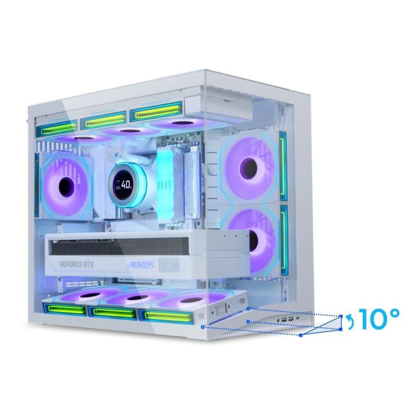 Корпус Lian Li O11 Dynamic Mini V2 Flow White (G99.O11DMIV2FW.00) Без БП