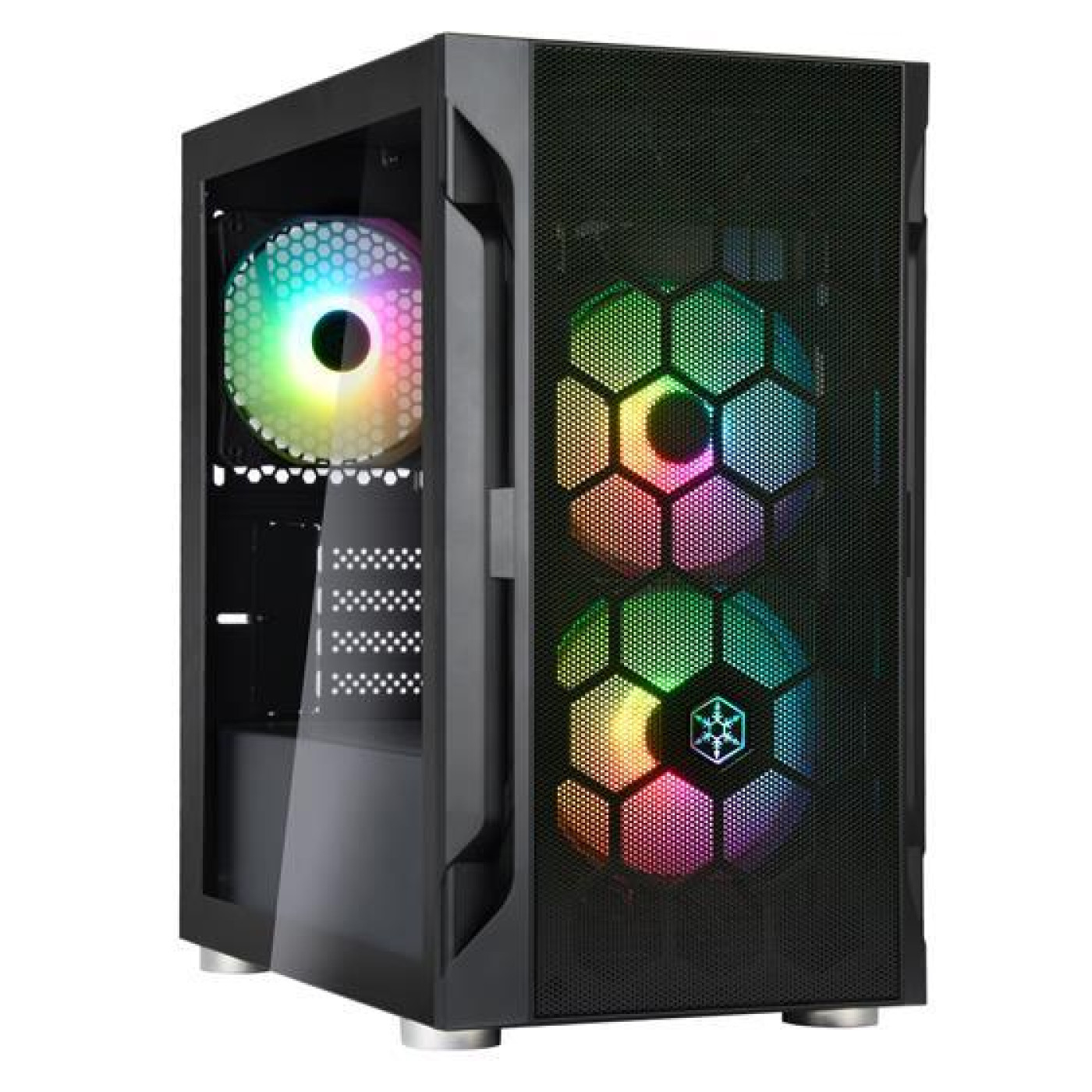 Корпус SilverStone FARA FAH1MB-PRO, без БЖ, 1xUSB3.0, 2xUSB2.0, 3x120mm ARGB fan, TG Side Panel, mAT (SST-FAH1MB-PRO) Без БП