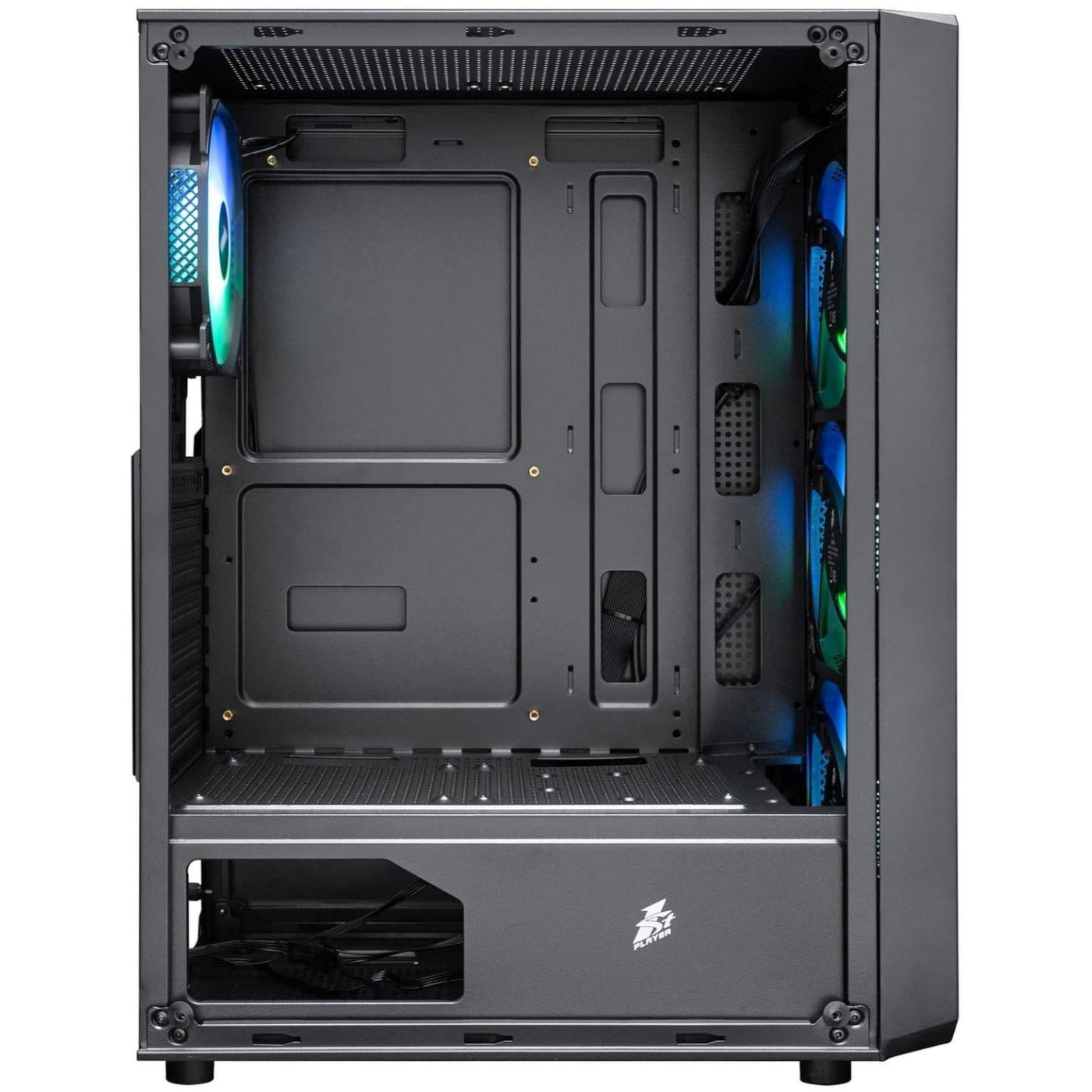 Корпус 1stPlayer FD3-BK-4F7 Black без БП (FD3-BK-4F7)