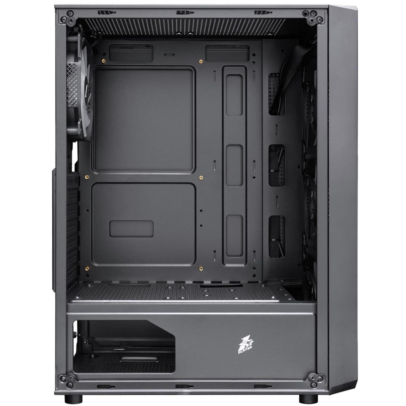 Корпус 1stPlayer FD3-BK-4F7 Black без БП (FD3-BK-4F7)