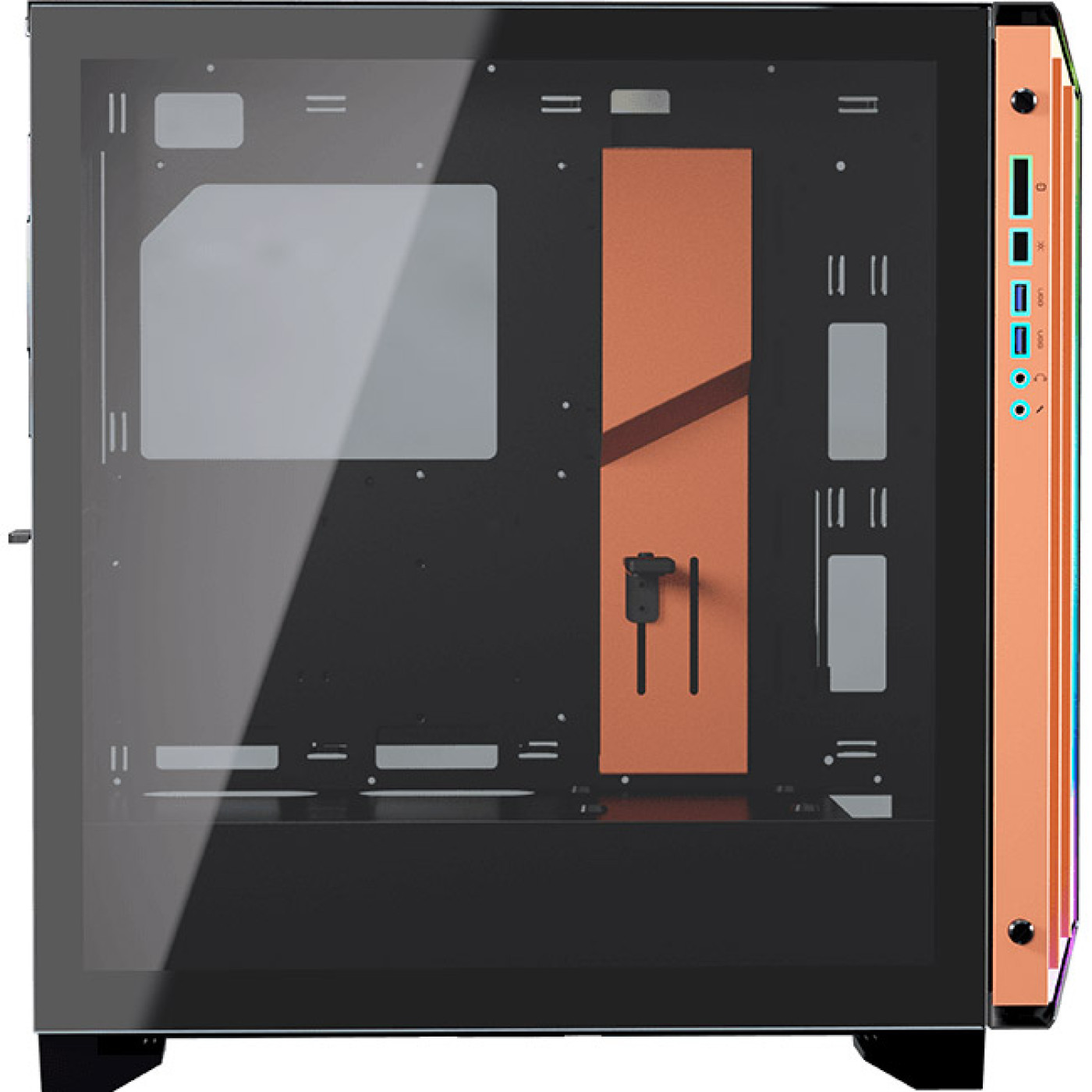 Корпус Cougar Dark Blader-S Black/Orange (Dark Blader-S) Без БП Б/у