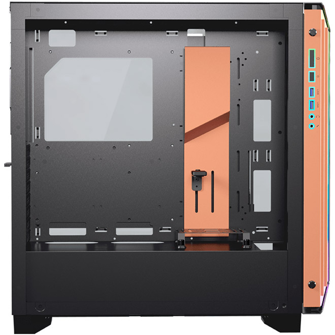 Корпус Cougar Dark Blader-S Black/Orange (Dark Blader-S) Без БП Б/у
