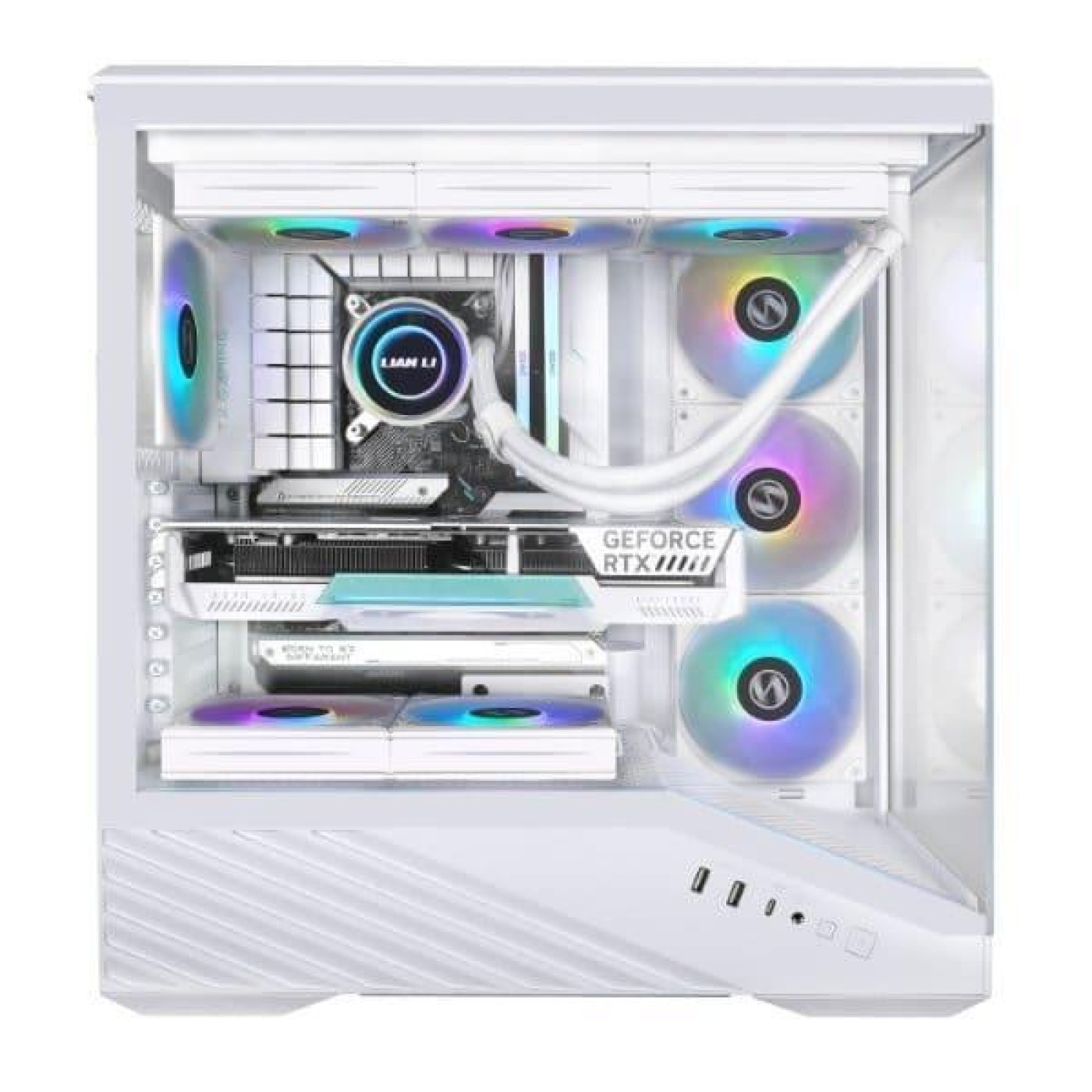 Корпус Lian Li Vector V100 Tempered Glass White (G99.V100W.01) Без БП
