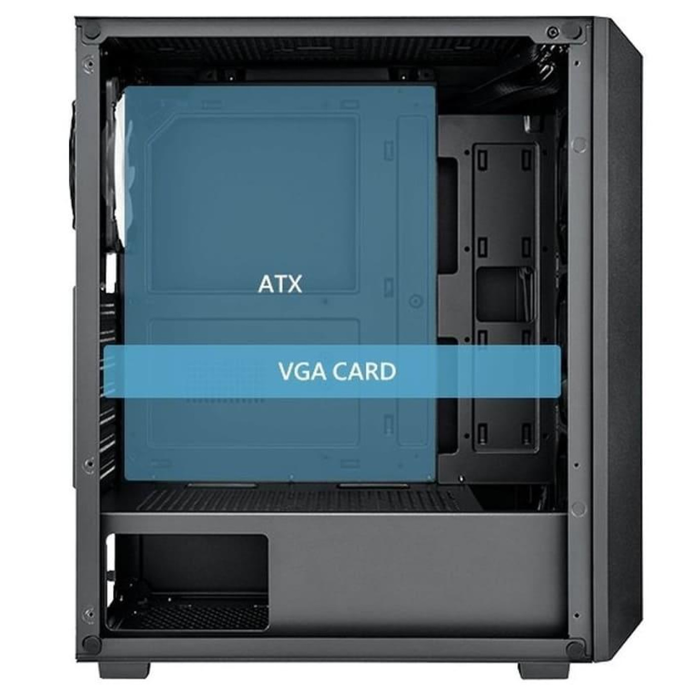 Корпус FSP CMT218AB Black (CMT218AB)