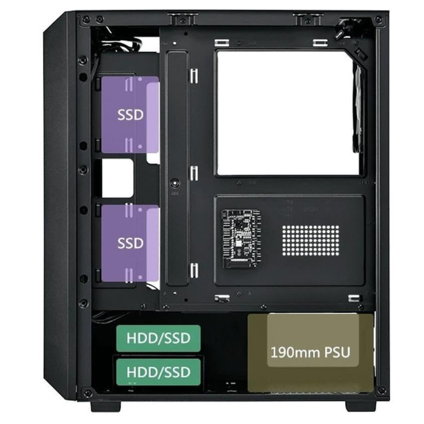 Корпус FSP CMT218AB Black (CMT218AB)