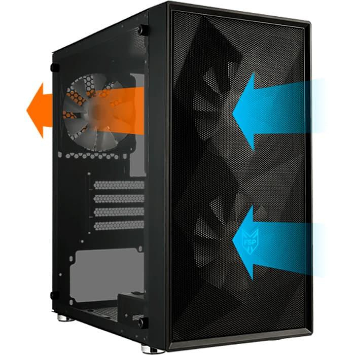 Корпус FSP CST130BASICB без БП Black (CST130BASICB)