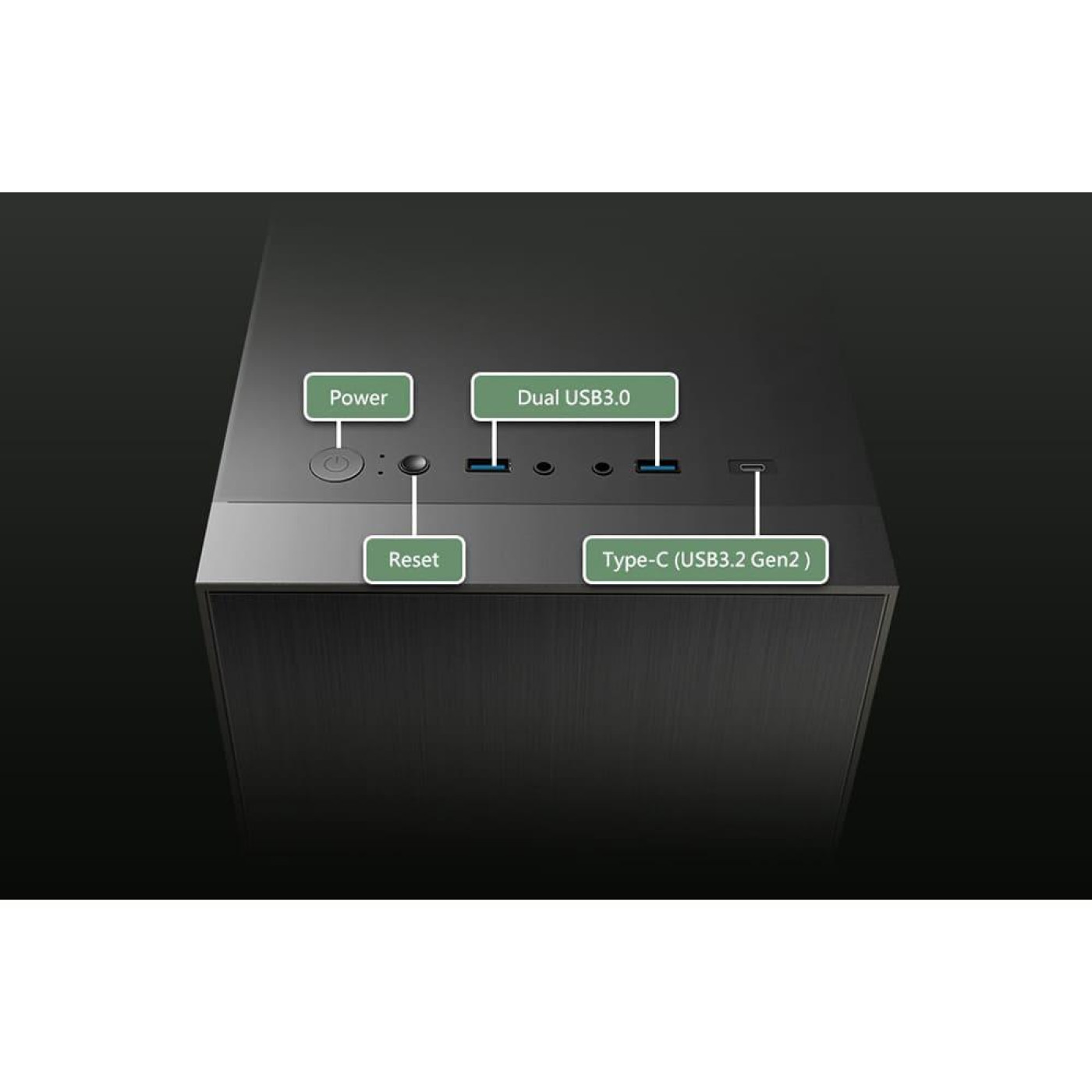 Корпус FSP CST220S без БП Black (CST220S)