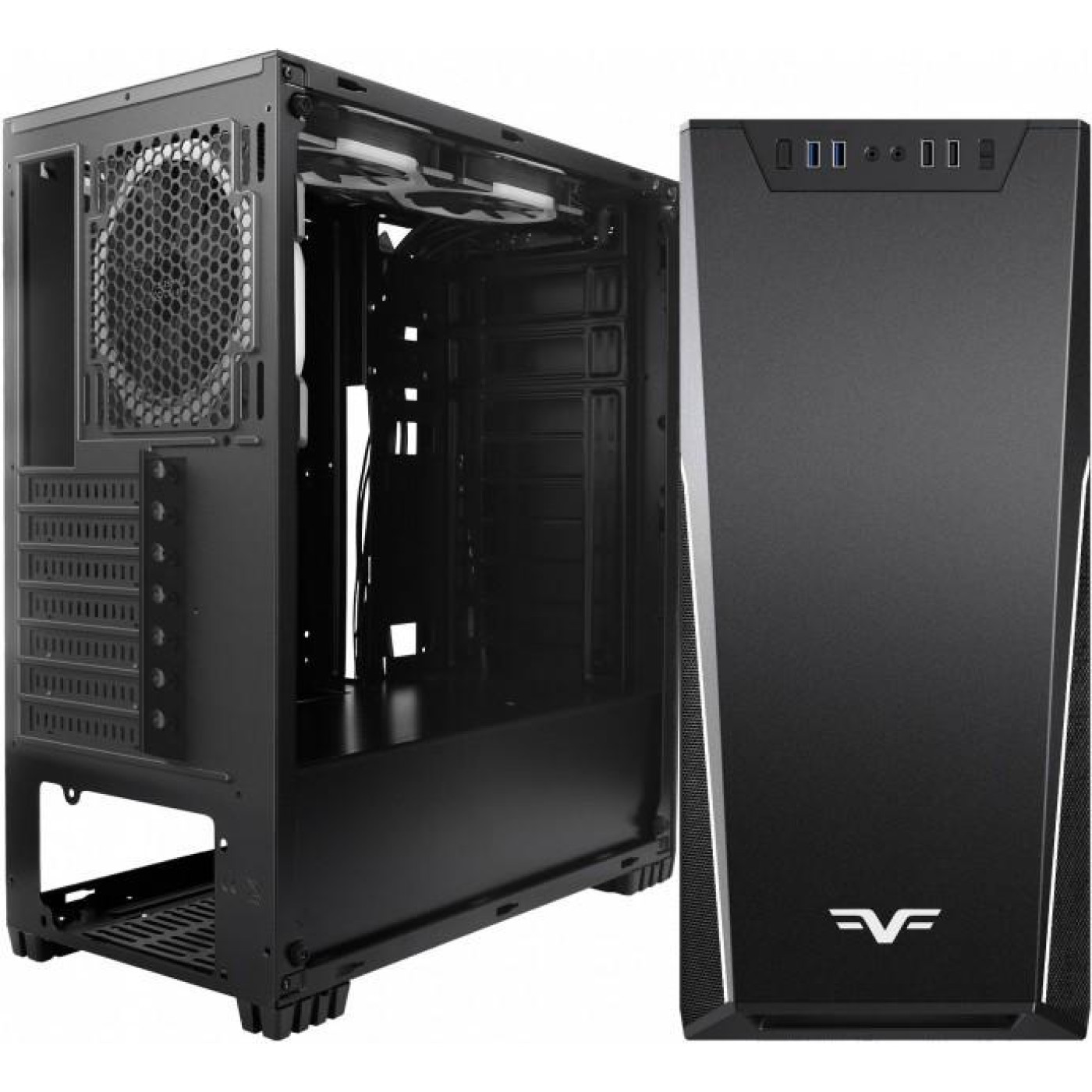 Корпус Frime MarkIII (MarkIII-U3-GLS-3RGBF-WP) Без БП