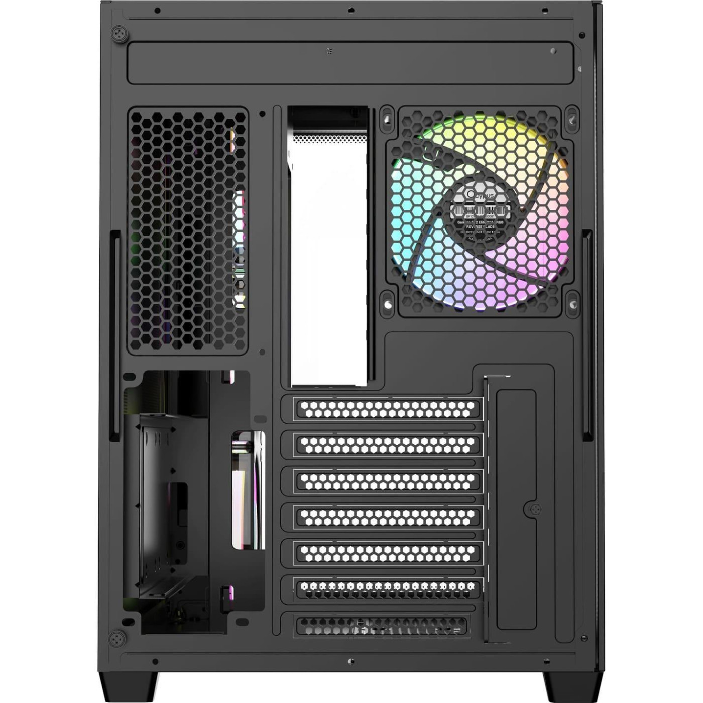 Корпус Ocypus IOTA C70 Curve ARGB Digital Black (IOTA-C70-BKD400CD-GL)