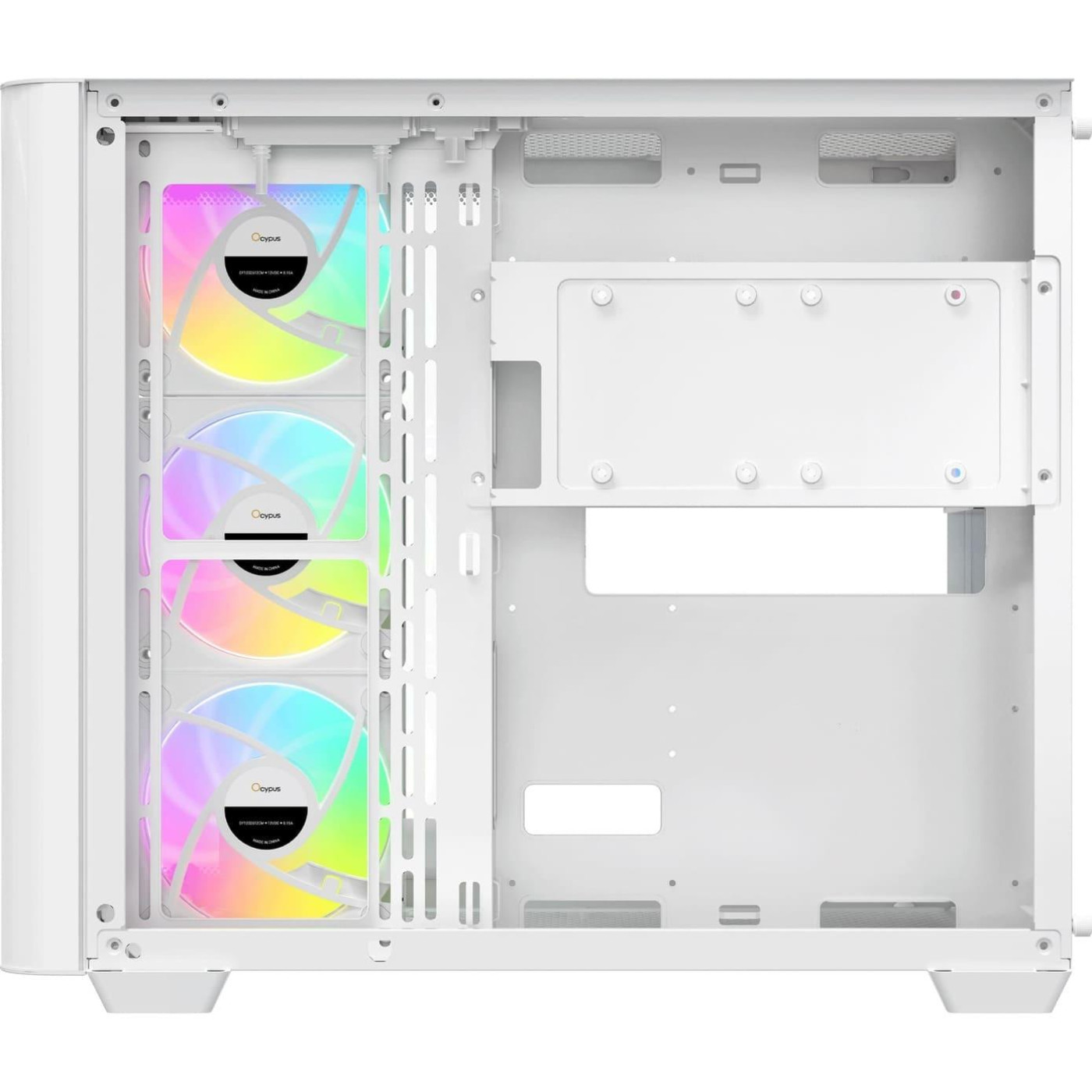 Корпус Ocypus IOTA C70 Curve ARGB Digital White (IOTA-C70-WHD400CD-GL)