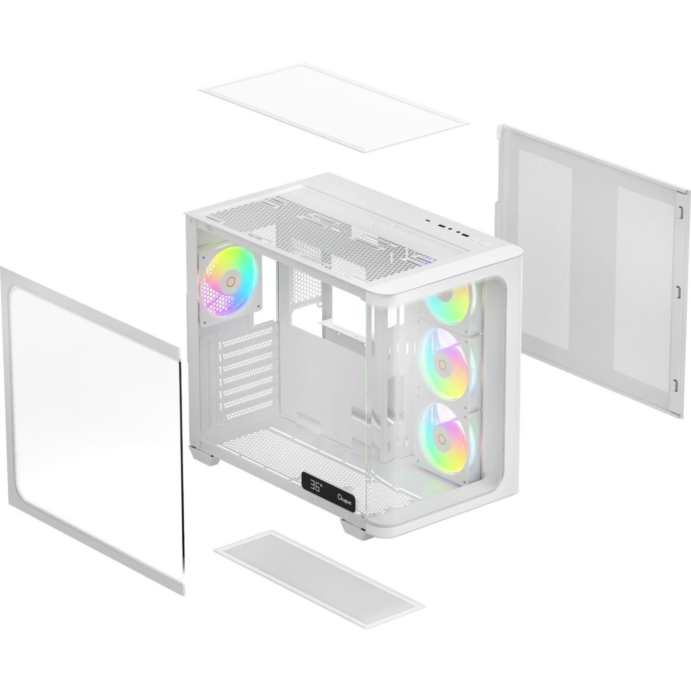 Корпус Ocypus IOTA C70 Curve ARGB Digital White (IOTA-C70-WHD400CD-GL)