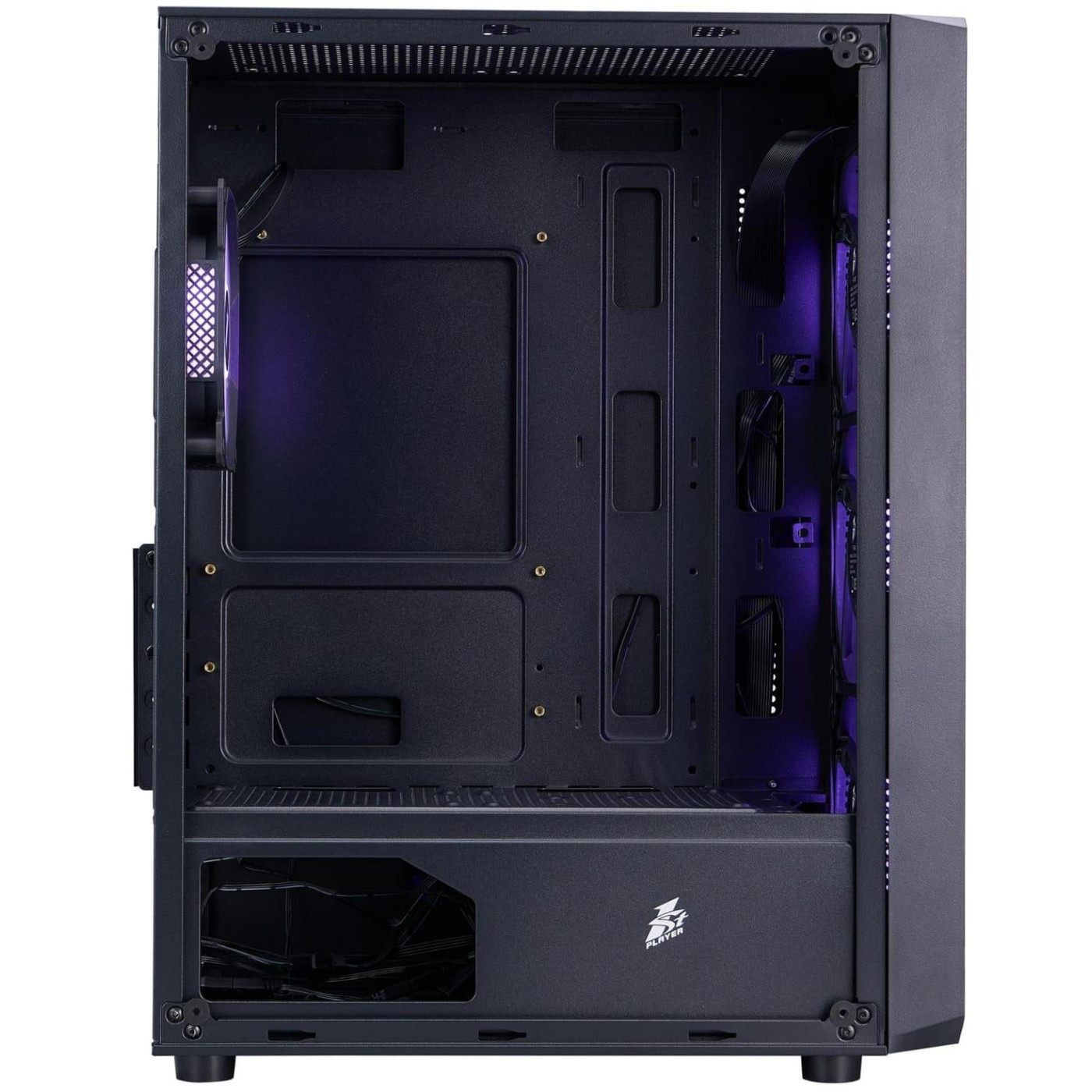 Корпус 1stPlayer FD3-M-BK-4F7 Black (FD3-M-BK-4F7) Без БП