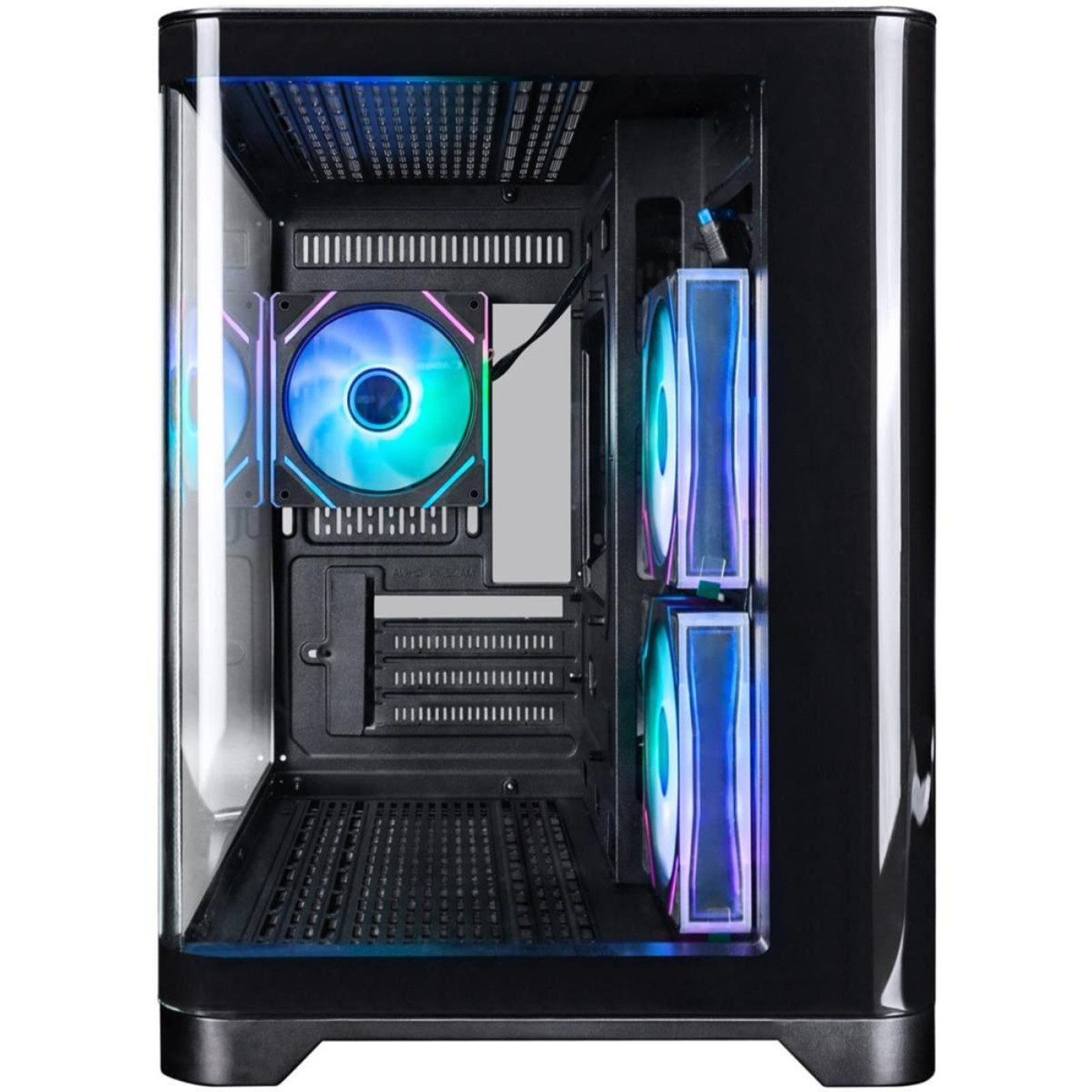 Корпус 1stPlayer UV6-BK-2FC7R-1FC7 Black (UV6-BK-2FC7R-1FC7) Без БП