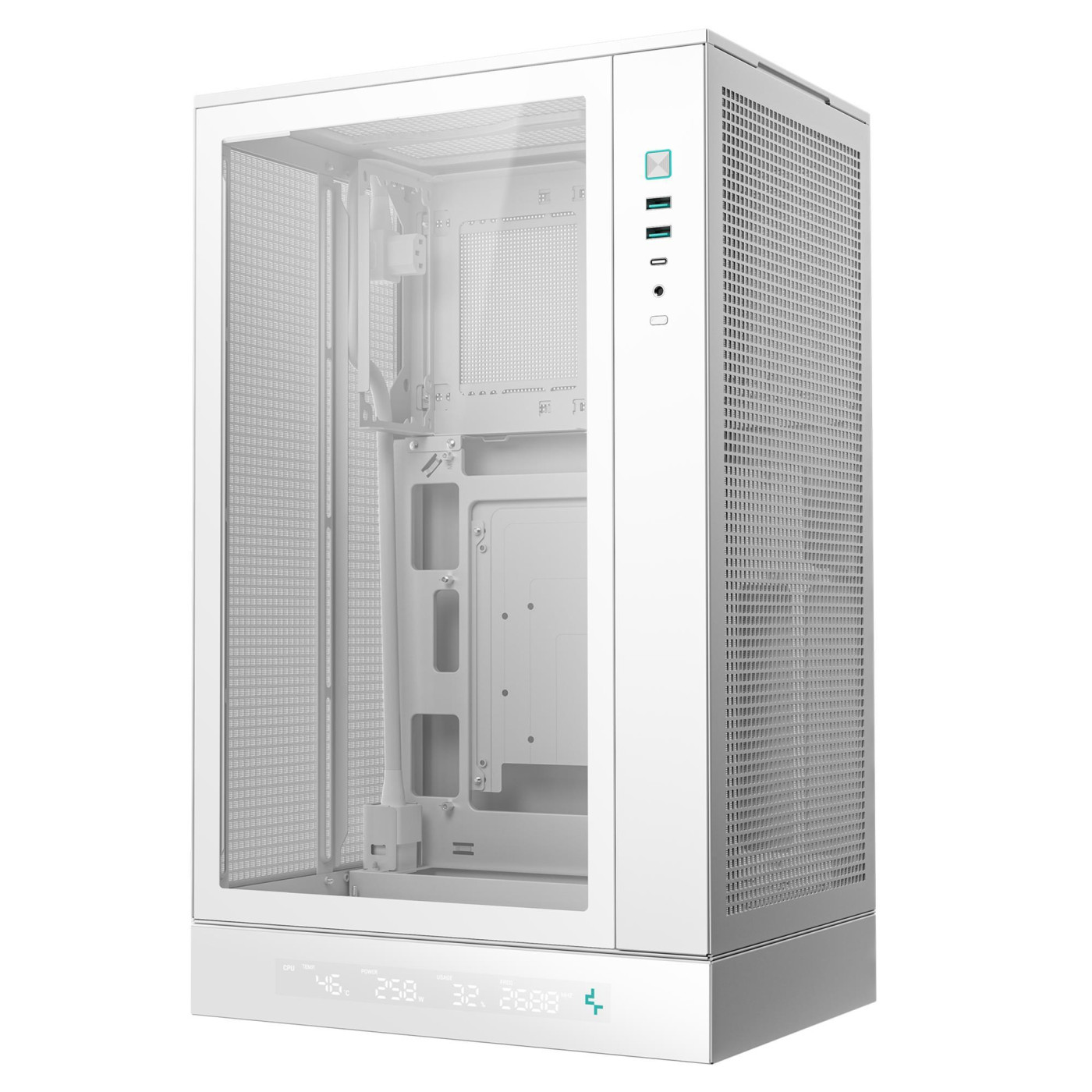Корпус Deepcool CH270 Digital без БП White (R-CH270-WHNDM0-G-1)