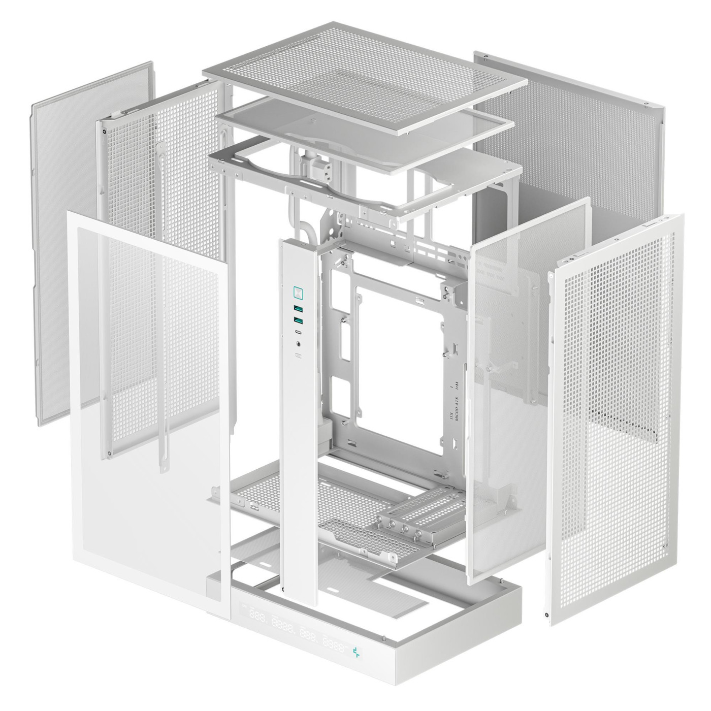 Корпус Deepcool CH270 Digital без БП White (R-CH270-WHNDM0-G-1)