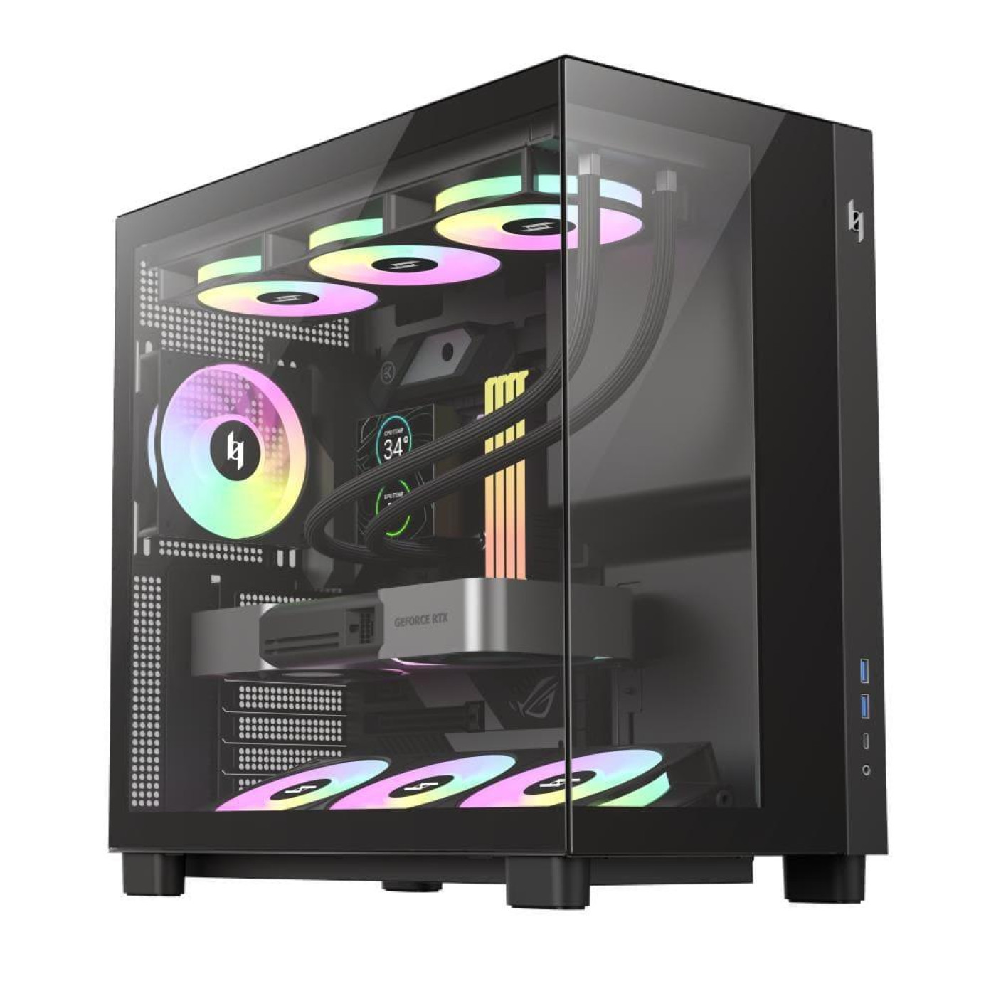 Корпус GameMax NEX C53 Black (NEX C53 BK)