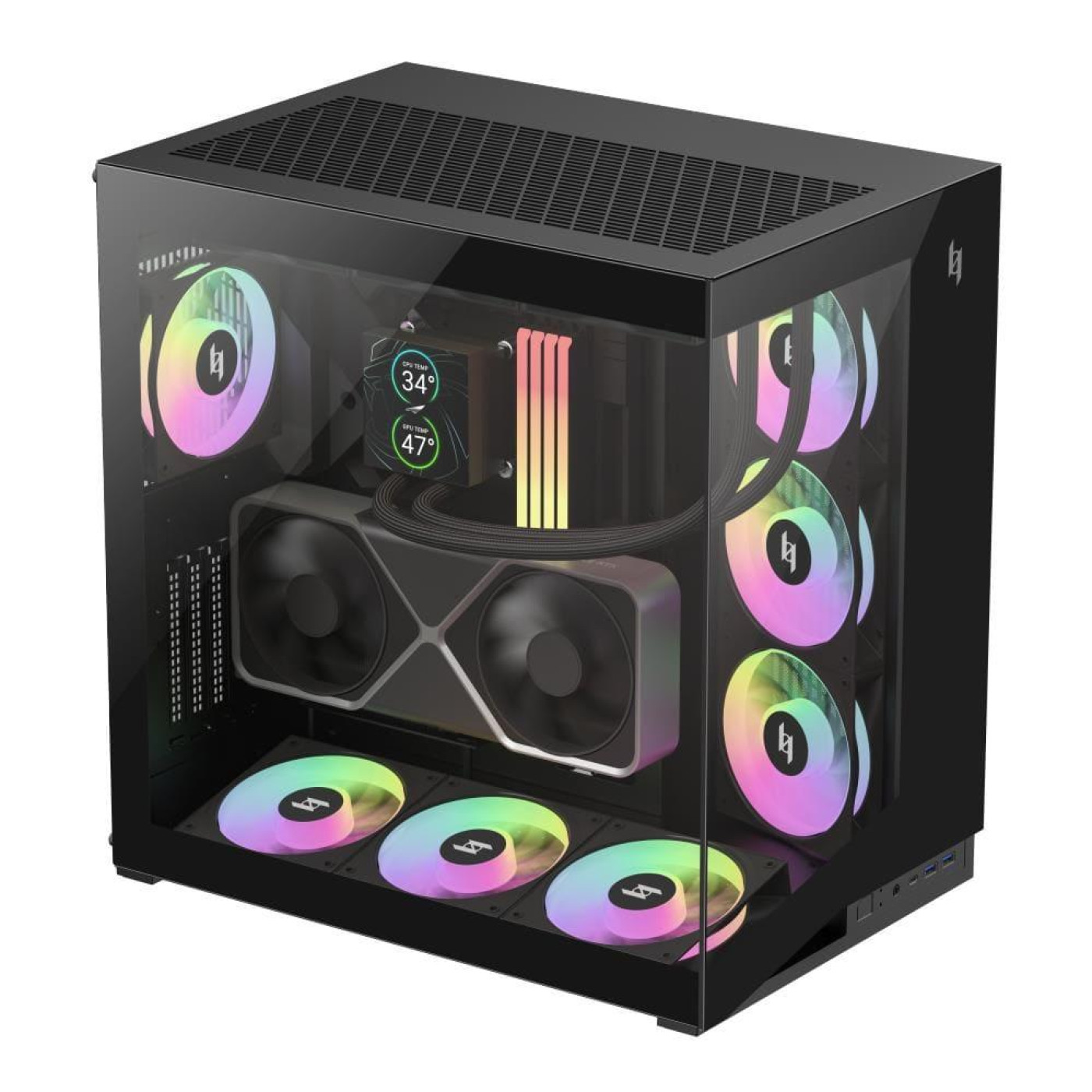 Корпус GameMax NEX C56 Black (NEX C56 BK) U1