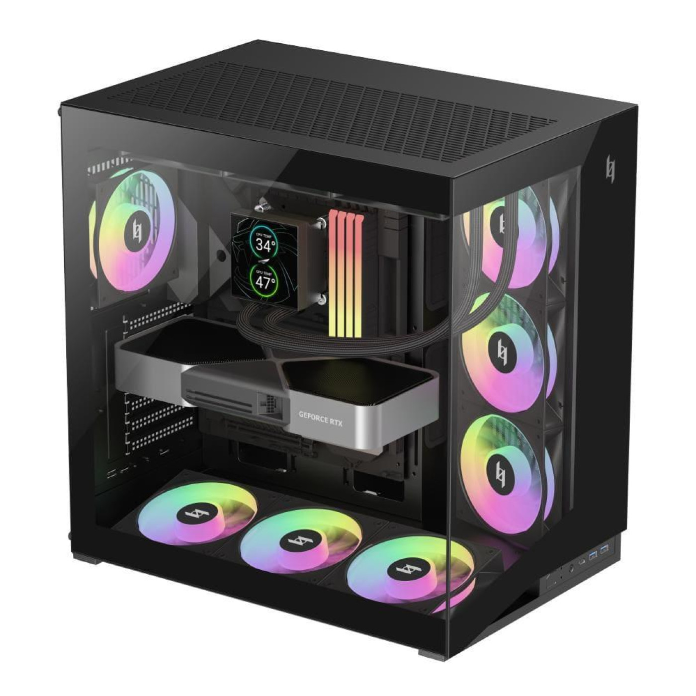 Корпус GameMax NEX C56 Black (NEX C56 BK) U1