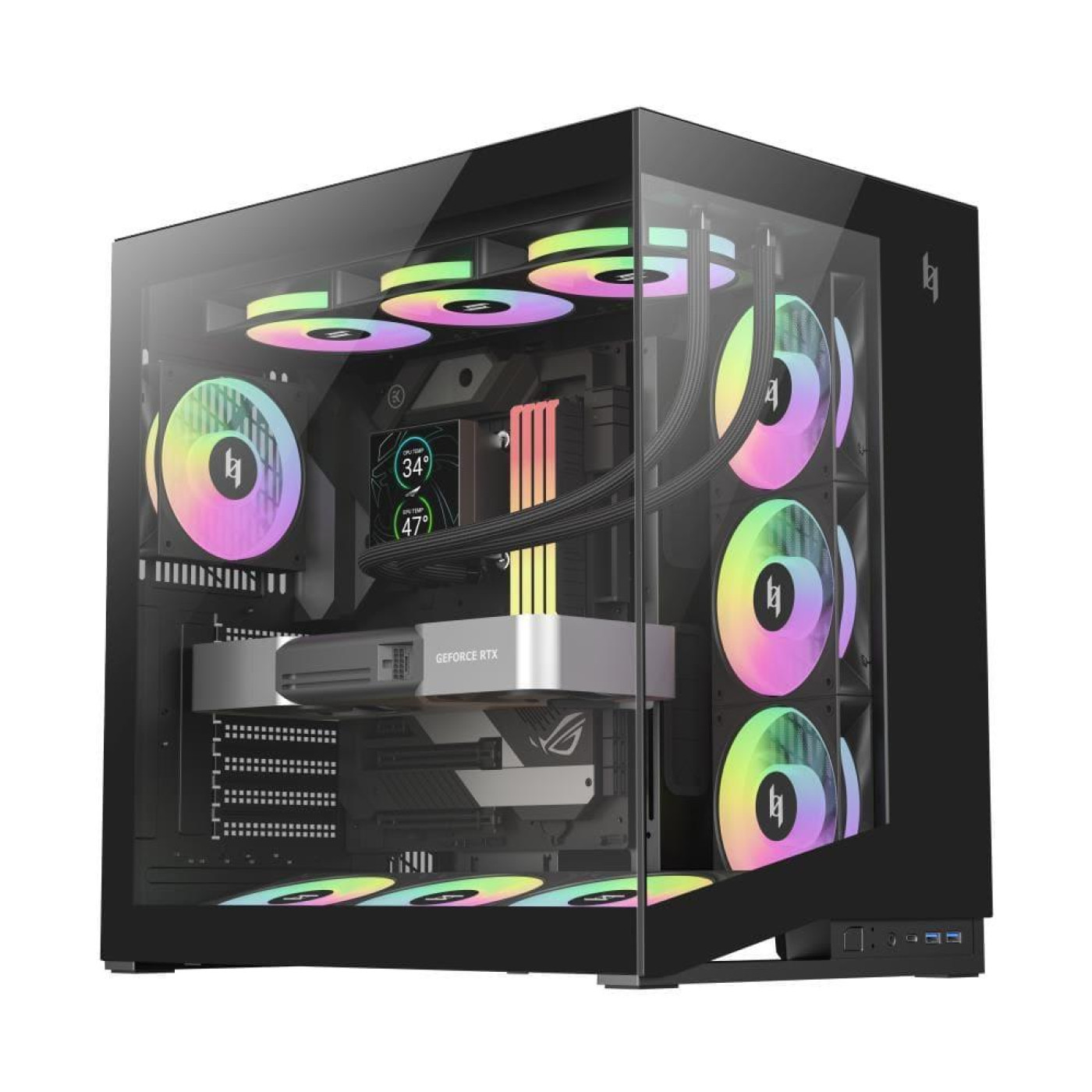 Корпус GameMax NEX C56 Black (NEX C56 BK) U1
