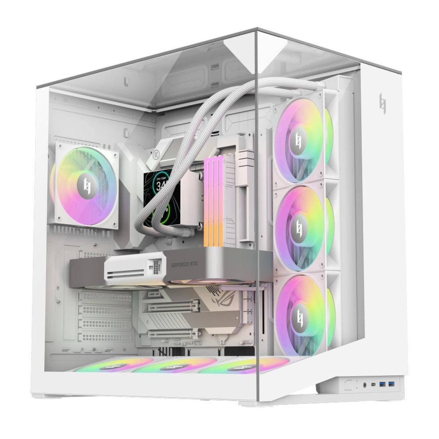 Корпус GameMax NEX C56 VC White (NEX C56 VC WH)