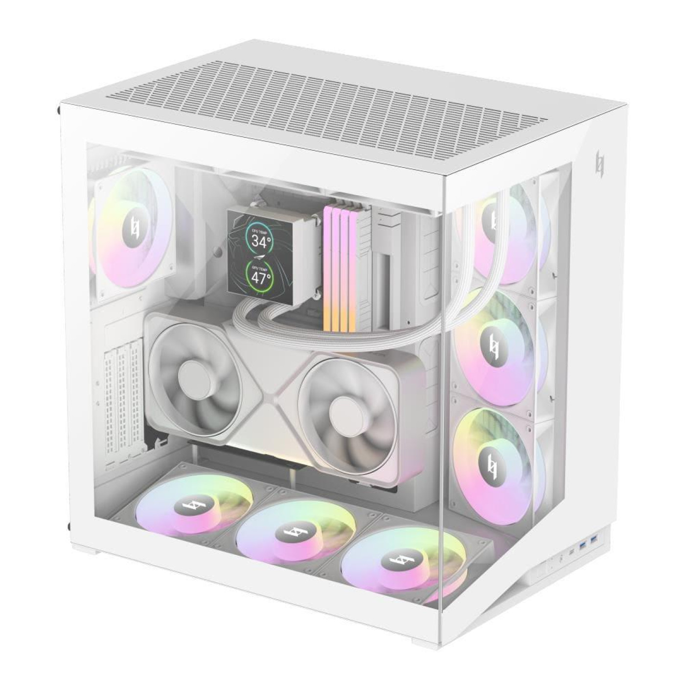 Корпус GameMax NEX C56 White (NEX C56 WH)