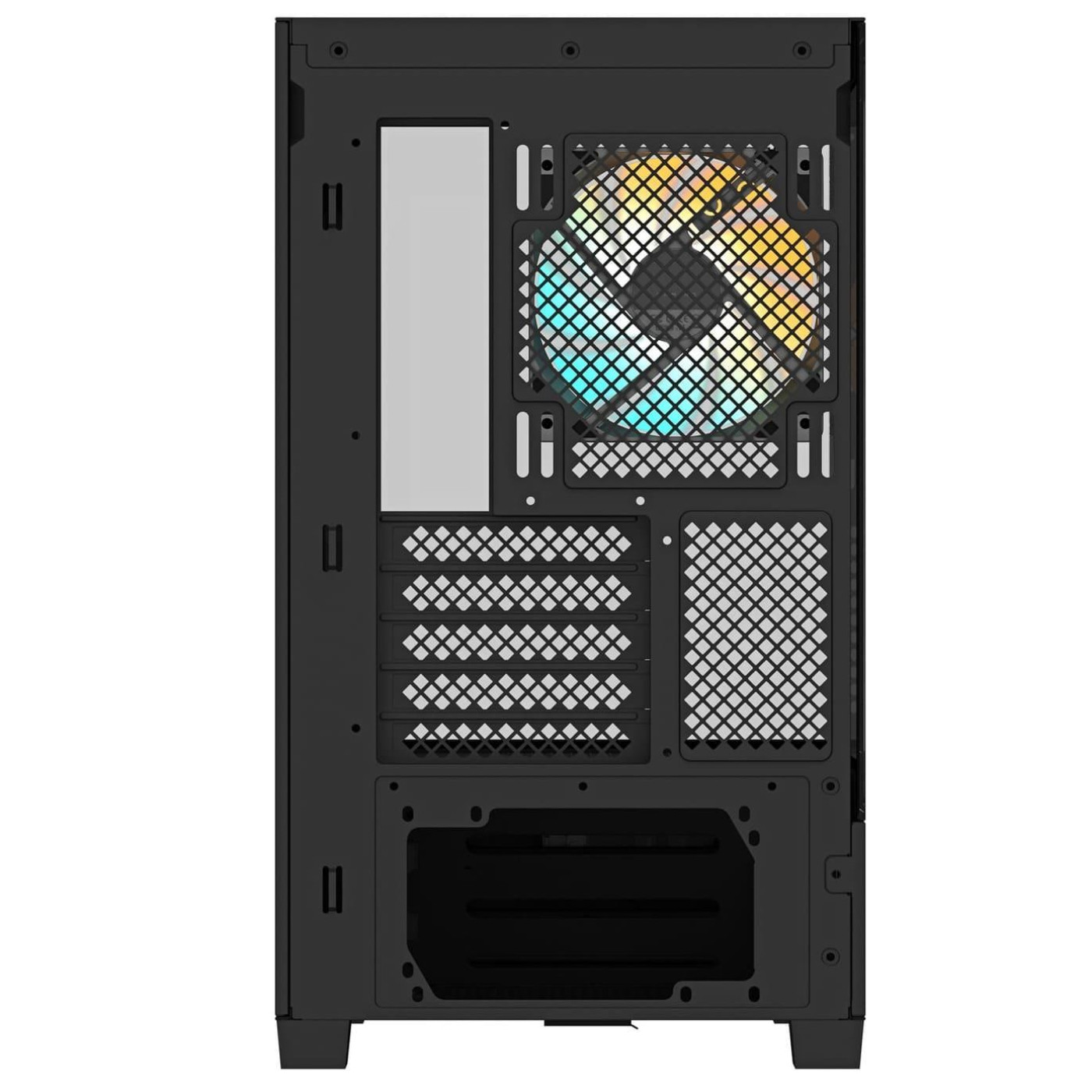 Корпус Gigabyte C201 Panoramic Tempered Glass без БЖ Black (GB-C201P)