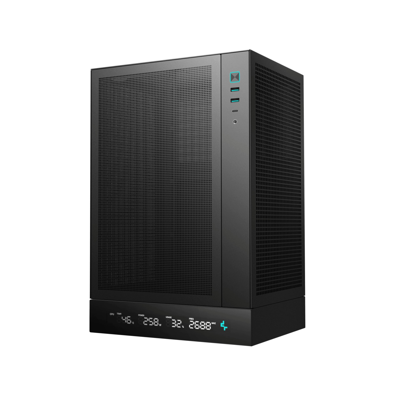 Корпус Deepcool CH170 Digital Black (R-CH170-BKNPI0D-G-1) Без БП