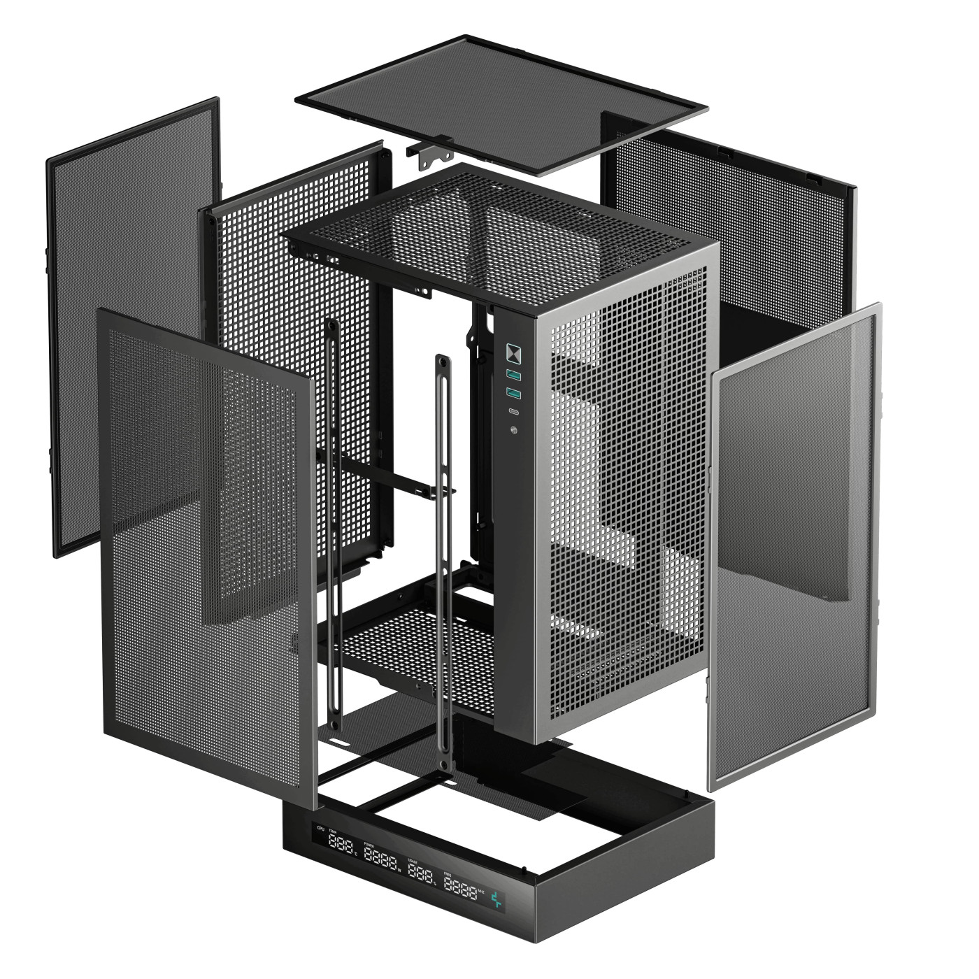 Корпус Deepcool CH170 Digital Black (R-CH170-BKNPI0D-G-1) Без БП