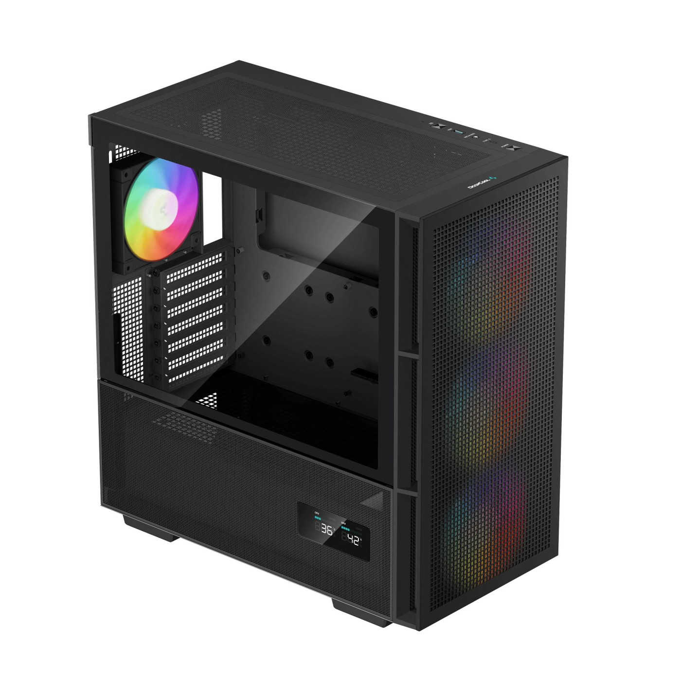 Корпус Deepcool CH560 Digital Black (R-CH560-WHAPE4D-G-1) без БЖ (R-CH560-BKAPE4D-G-1) Без БП