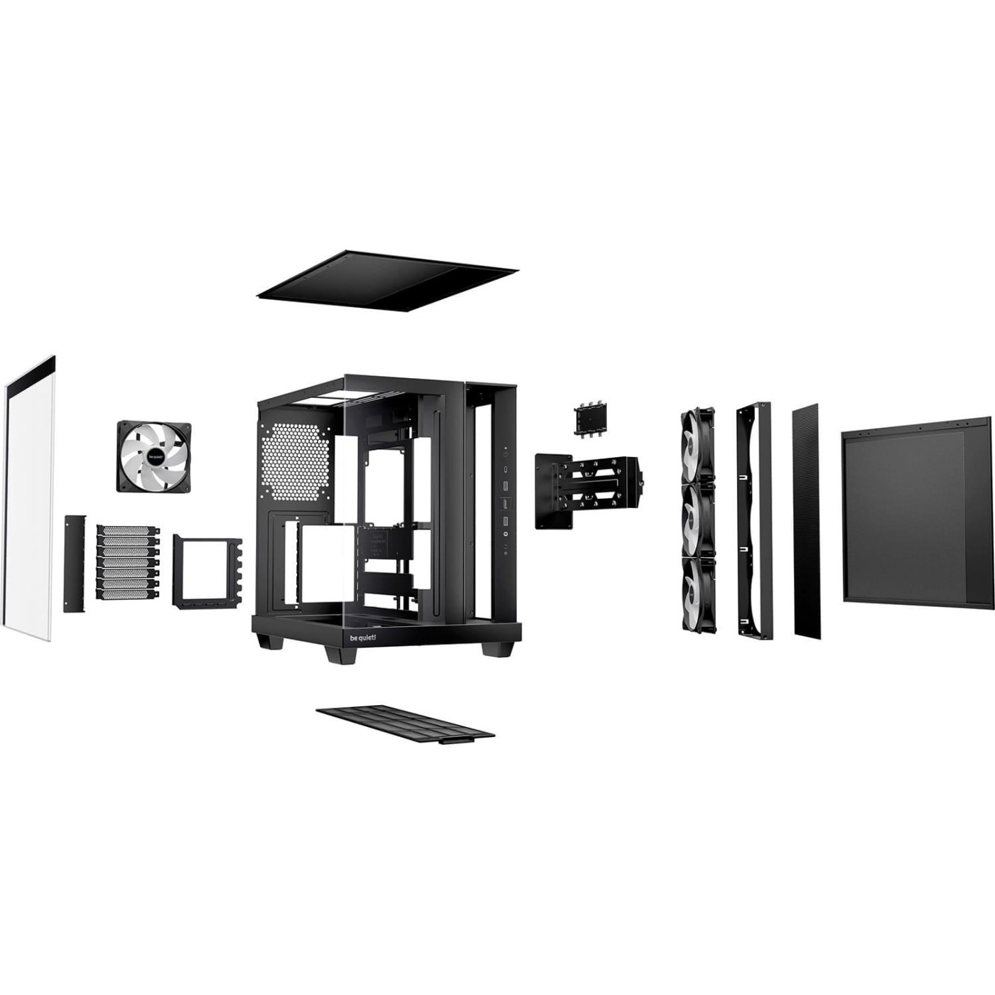 Корпус be quiet! Light Base 500 LX Tempered Glass без БП Black (BGW85)