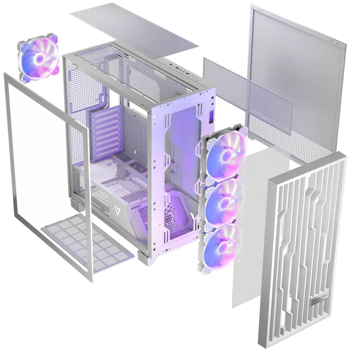 Корпус Modecom VOLCANO PERUN APEX ARGB WHITE (AT-PERUN-4F-ARGB-20-00000)