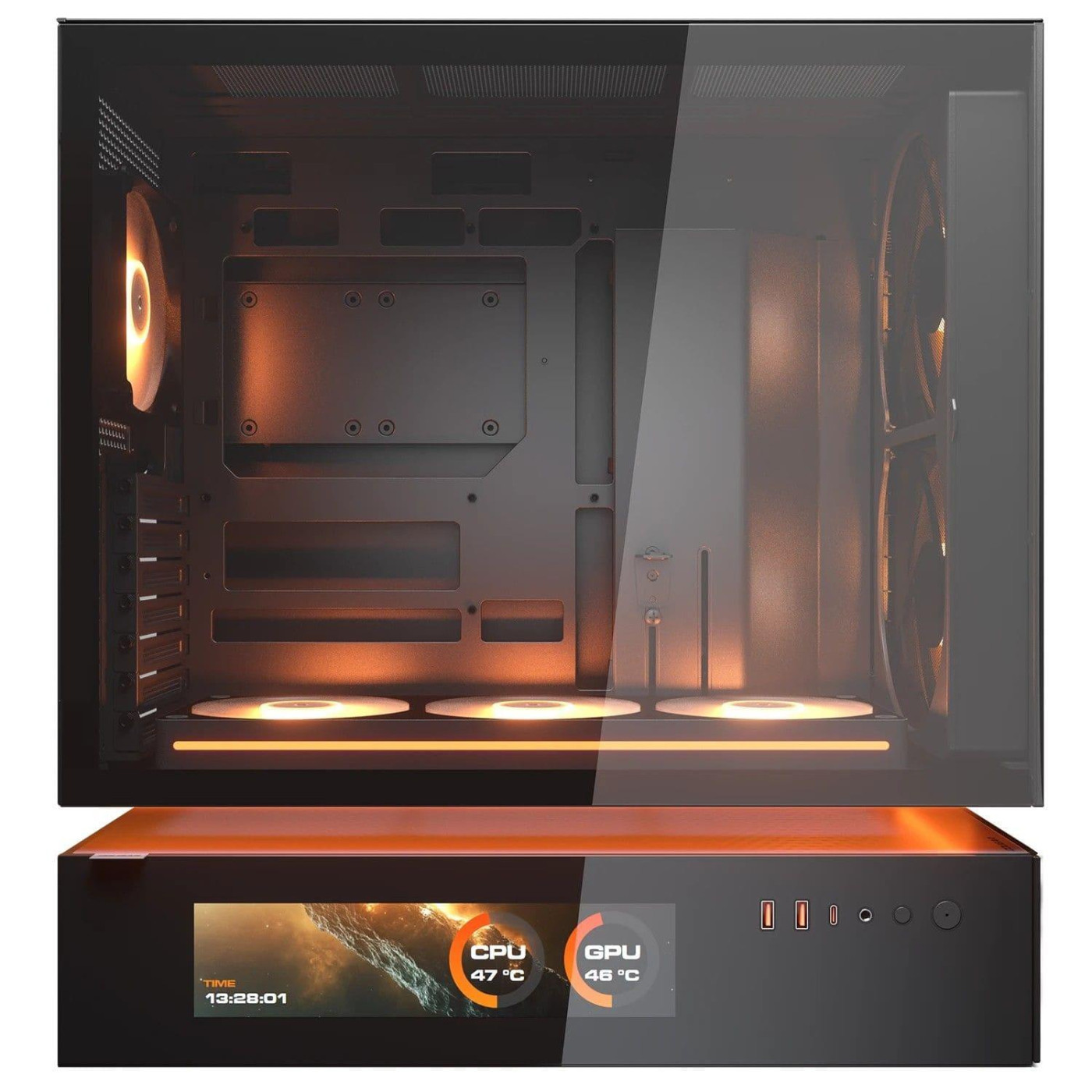 Корпус Cougar CFV235 Mesh Vision Black (CFV235 Mesh Vision Black)