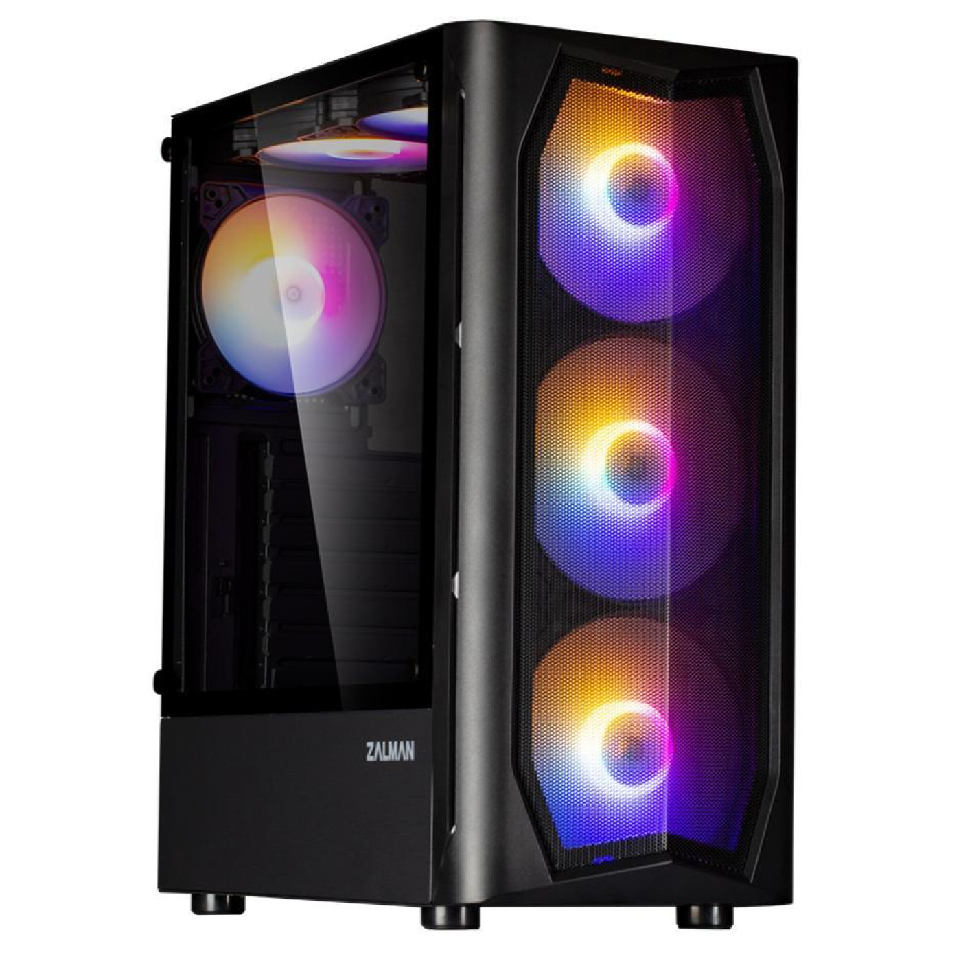Корпус Zalman N4 Rev.1 Tempered Glass без БЖ Black (N4REV.1) Без БП