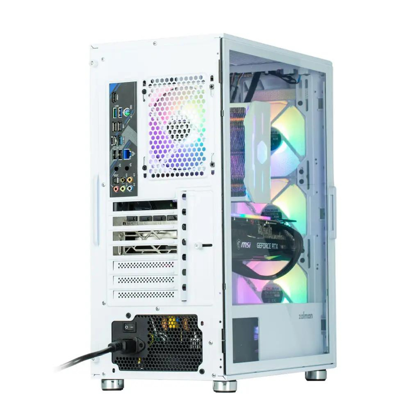 Корпус Zalman I3 Neo Mesh Tempered Glass без БЖ White (I3NEOWHITE)