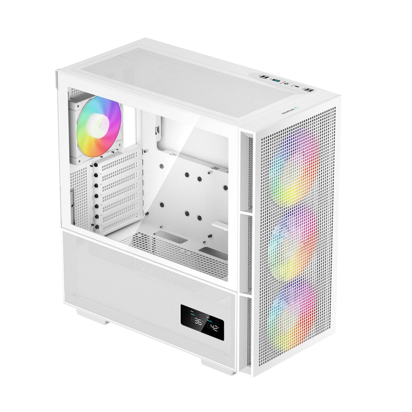 Корпус Deepcool CH560 Digital White без БЖ (R-CH560-WHAPE4D-G-1) Без БП