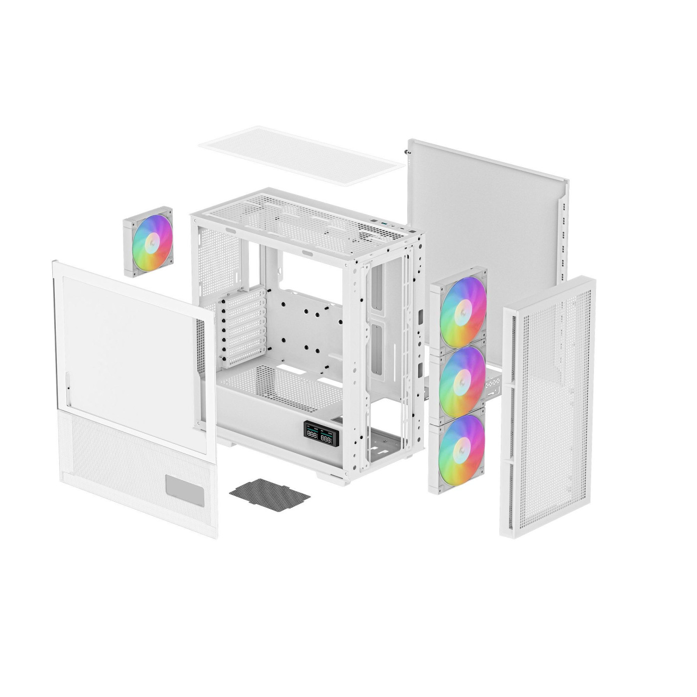 Корпус Deepcool CH560 Digital White без БЖ (R-CH560-WHAPE4D-G-1) Без БП