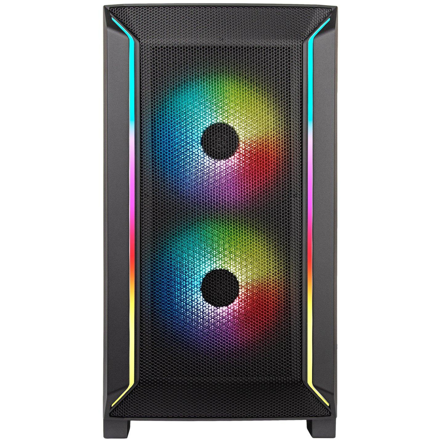 Корпус SilverStone FARA FA312Z-BG, без БЖ, 2xUSB3.0, 2x140mm ARGB fan, TG Side Panel, mATX, Black (SST-FA312Z-BG) Без БП