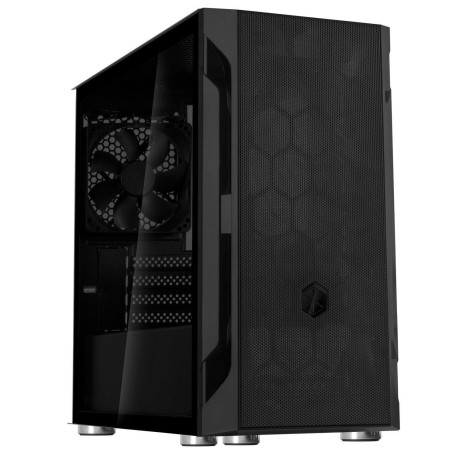 Корпус SilverStone FARA FAH1MB-G, без БЖ, 1xUSB3.0, 2xUSB2.0, 1x120mm Black fan, TG Side Panel, mATX (SST-FAH1MB-G) Без БП